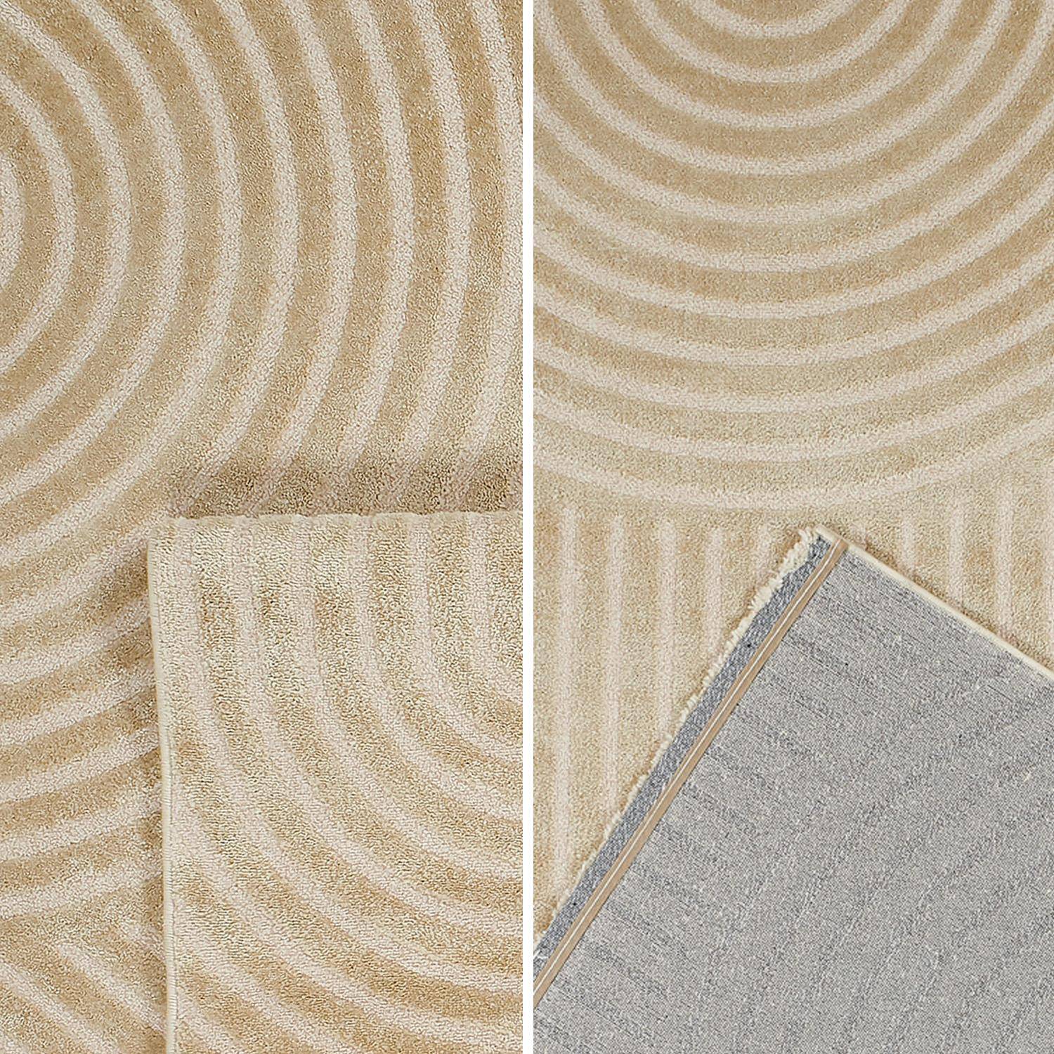 Tapis intérieur motif arches beige 120 x 160 cm - Brad Photo1
