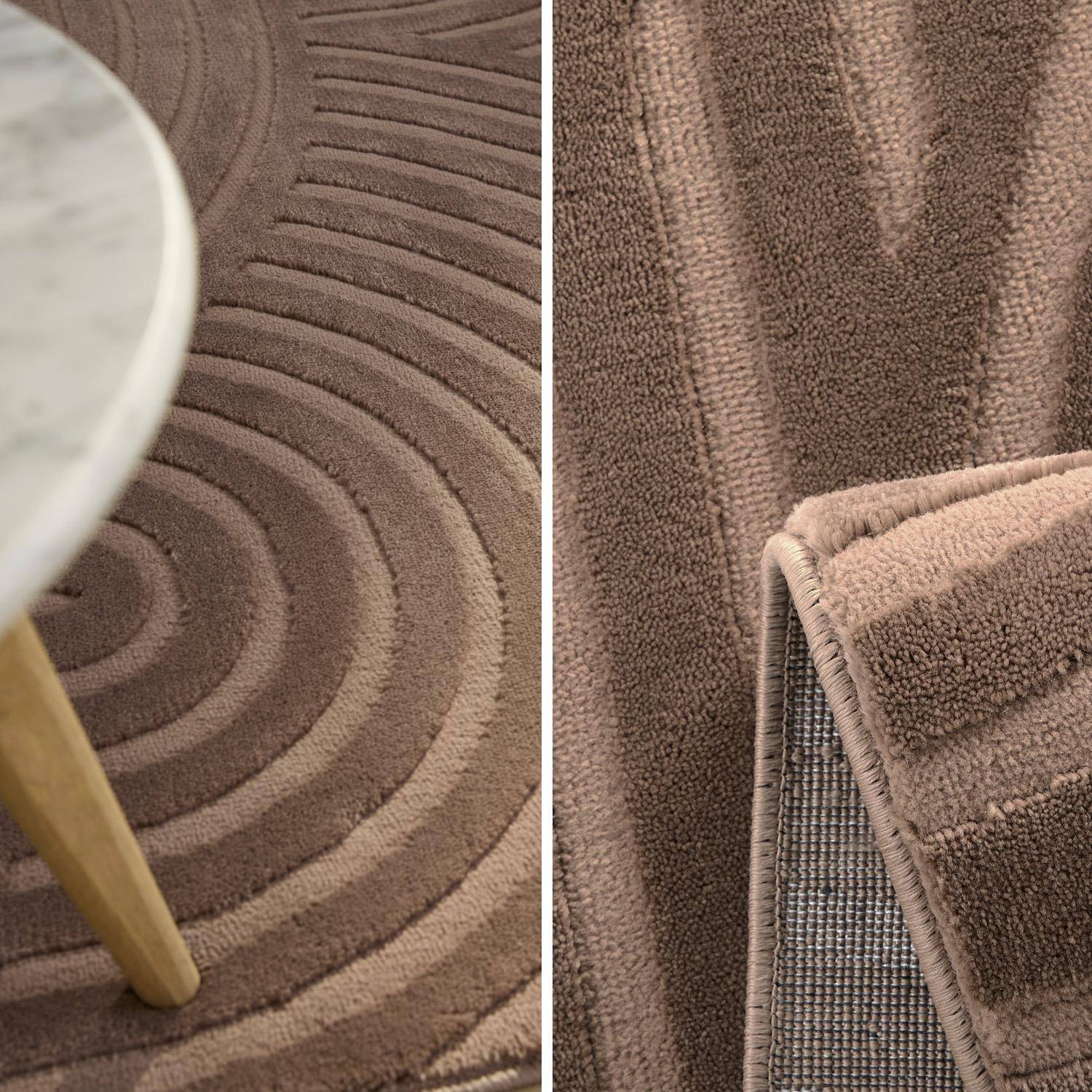 Tapis intérieur motif arches mocha 120 x 160 cm - Brad Photo3
