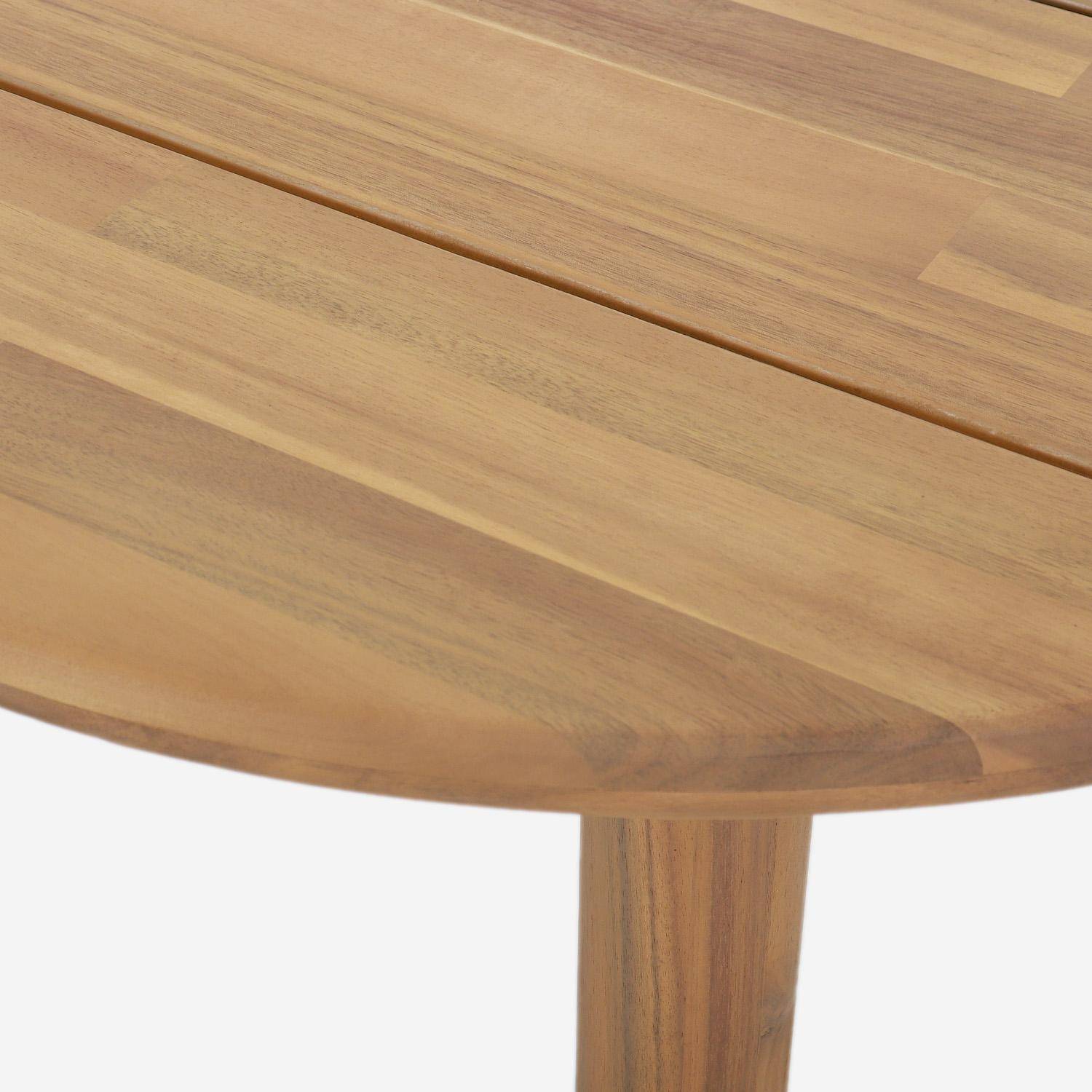 Rechthoekige 6-persoons tuintafel acaciahout naturel 200x100x75cm - Sorrento,sweeek,Photo4
