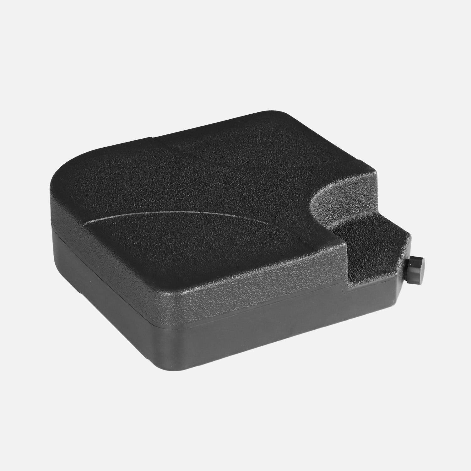 Losas de lastre para sombrilla 50 x 50 cm, Fixeo, Negro, 50x50x11.5 cm,sweeek,Photo4