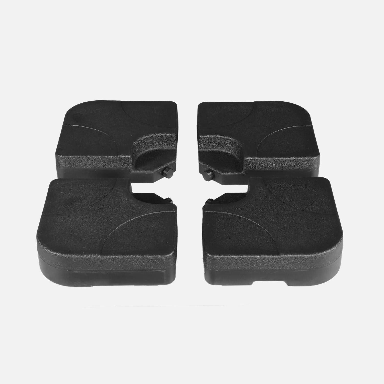 Lajes de lastro para guarda-sol 50x50cm Preto - 50x50x11.5 cm,sweeek,Photo2