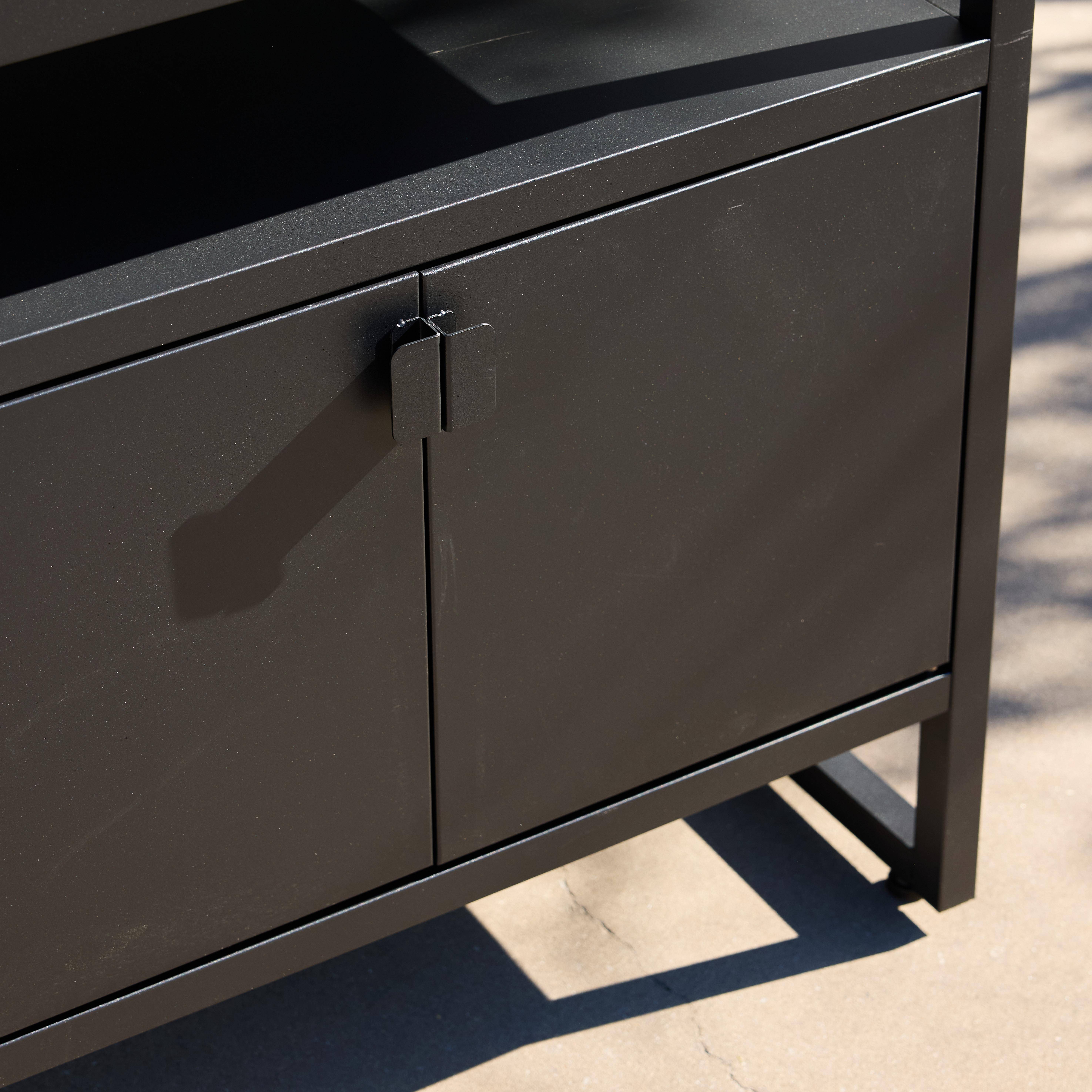 Kuchnia zewnętrzna stalowa 2 drzwi dł. 80cm czarna - Kea,sweeek,Photo5