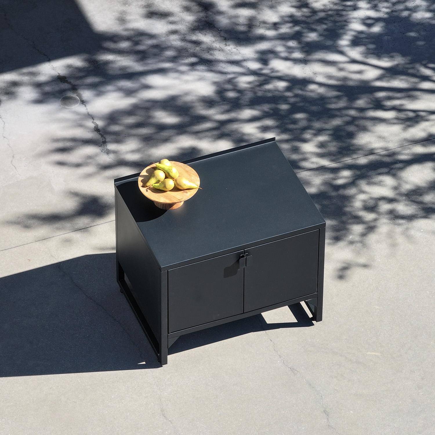 Cozinha exterior em aço 2 portas, 80cm Preto - 80x60x70 cm,sweeek,Photo4