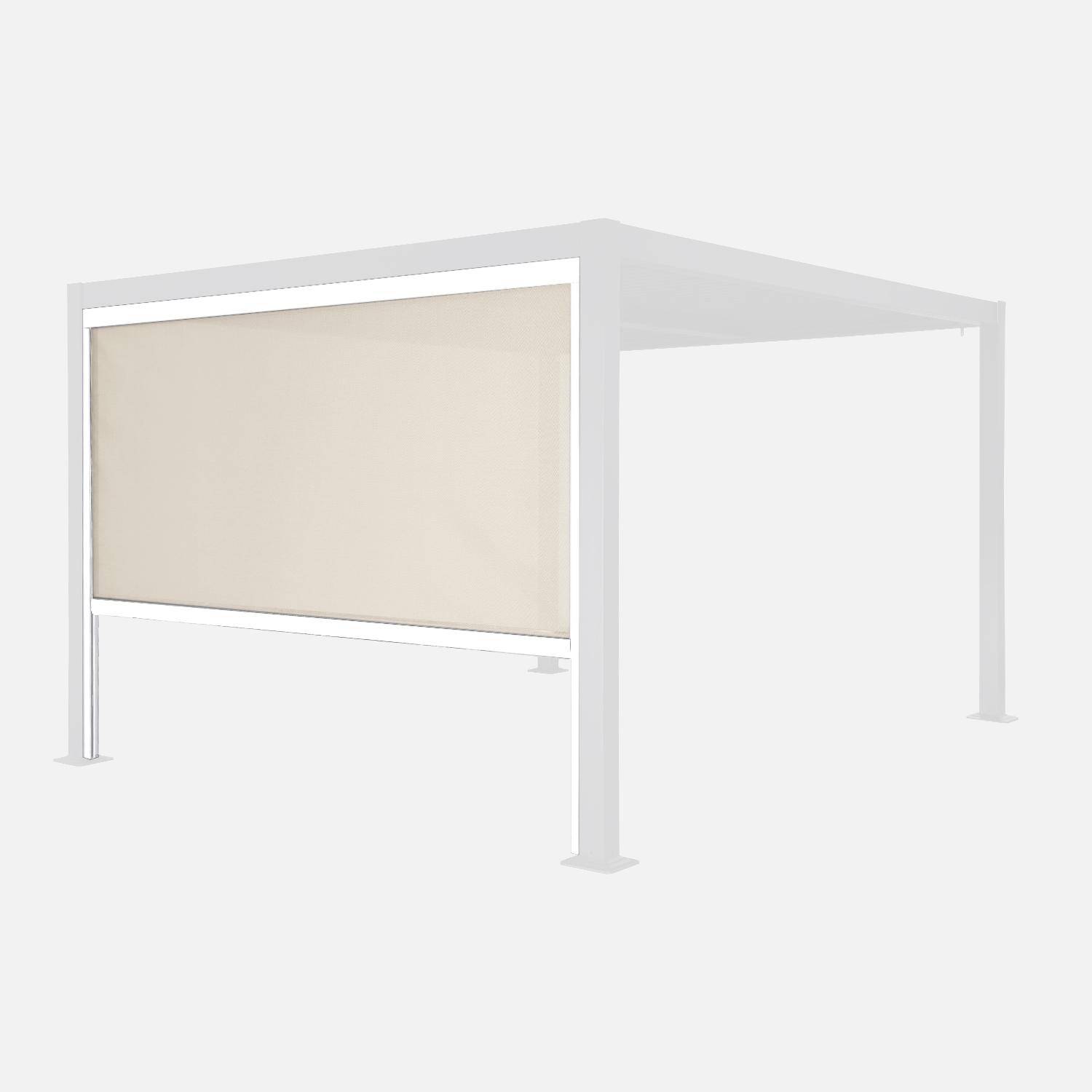 Zonnescherm van 3m aluminium en textileen voor Palace pergola 3x3m, 4x3m en 6x3m wit - Palace,sweeek,Photo4