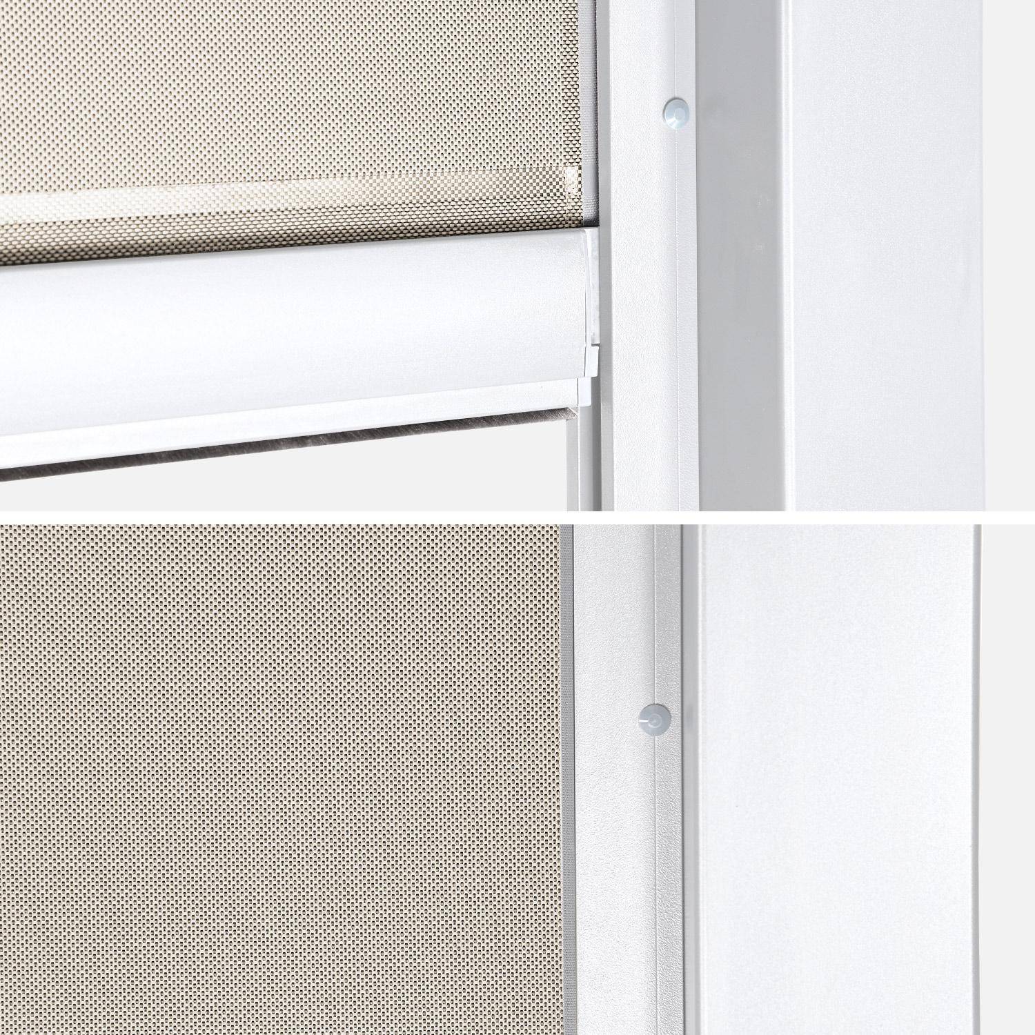 Store latéral 3m blanc pour pergola bioclimatique Palace Photo4