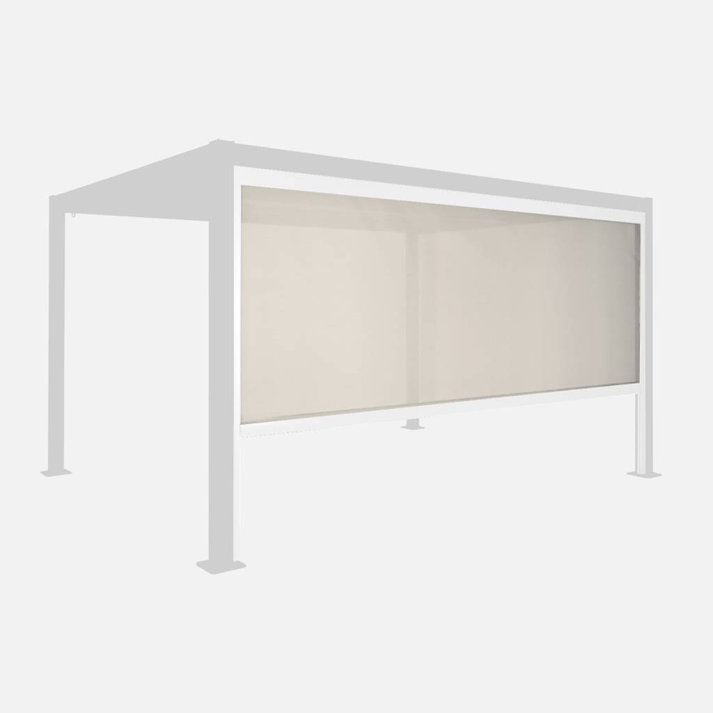 Store latéral 4m pour pergola bioclimatique Palace blanc