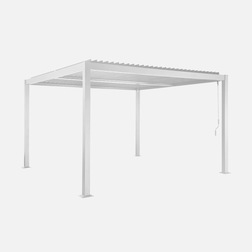 Pergola bioclimatique blanc 3,6x3,6m Palace