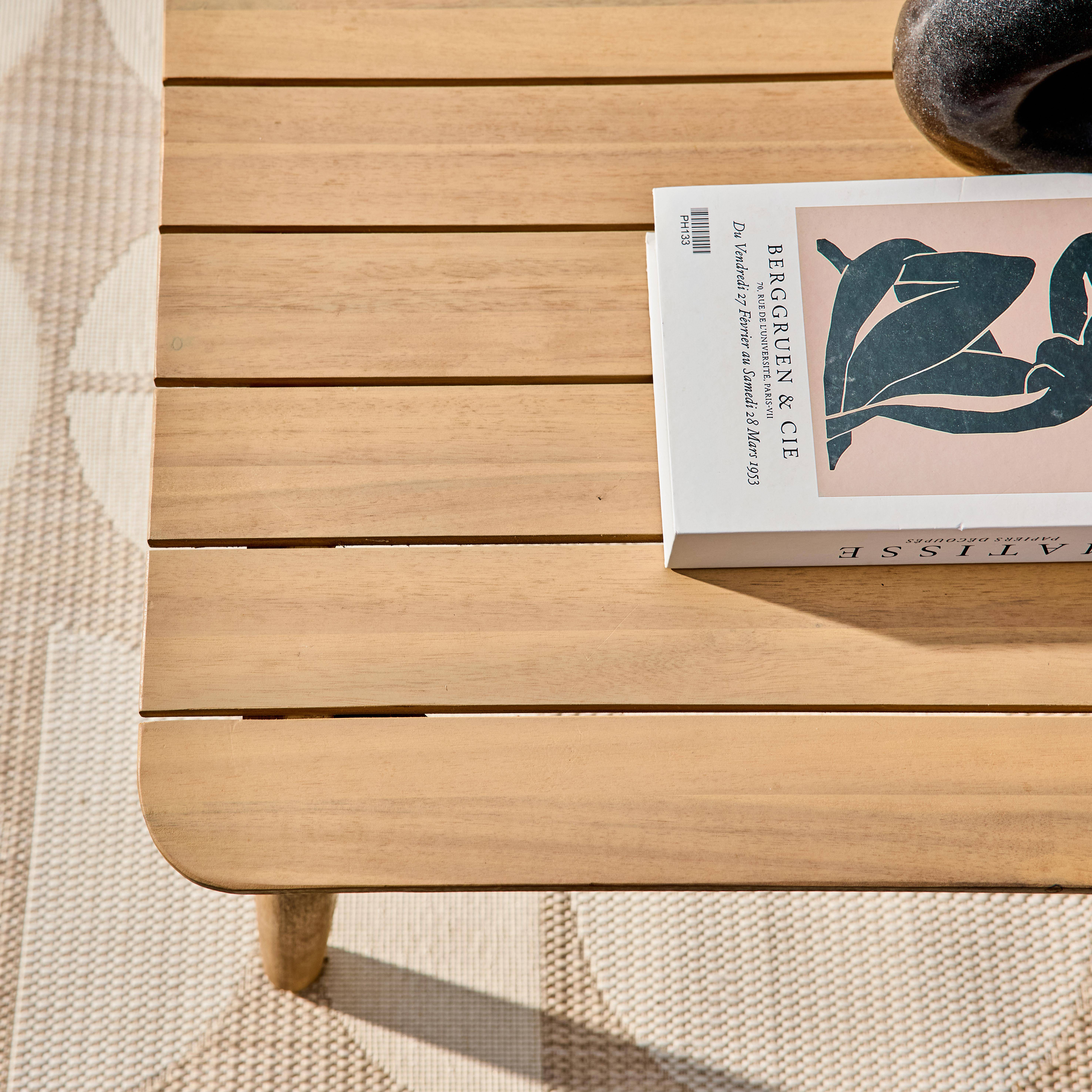 Salotto da giardino in legno di acacia e corde, 4 posti Marrone naturale - 122x81.7x66 cm,sweeek,Photo6