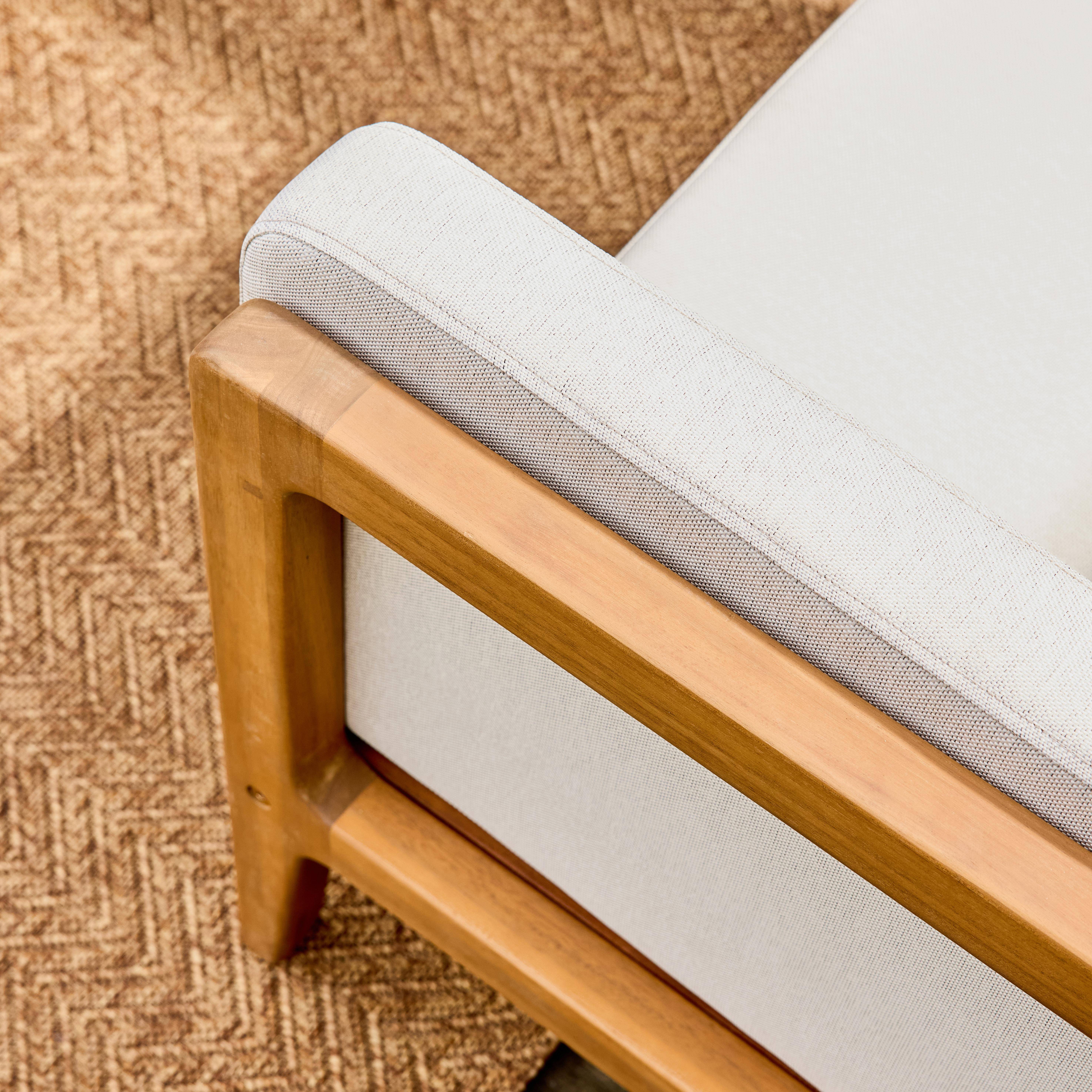 Salotto da giardino in legno di acacia, 4 posti Marrone naturale - 144x71x56 cm,sweeek,Photo5