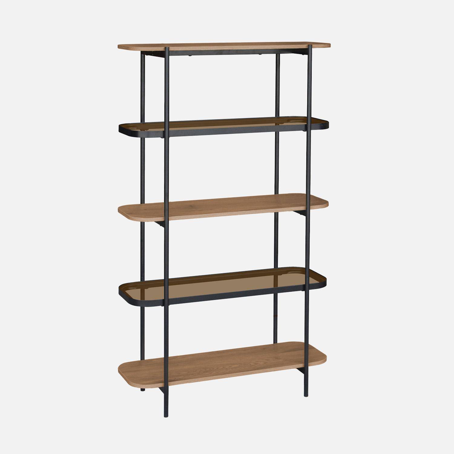 Libreria asimmetrica a 5 livelli con 10 scomparti, Bianco | Leroy Merlin