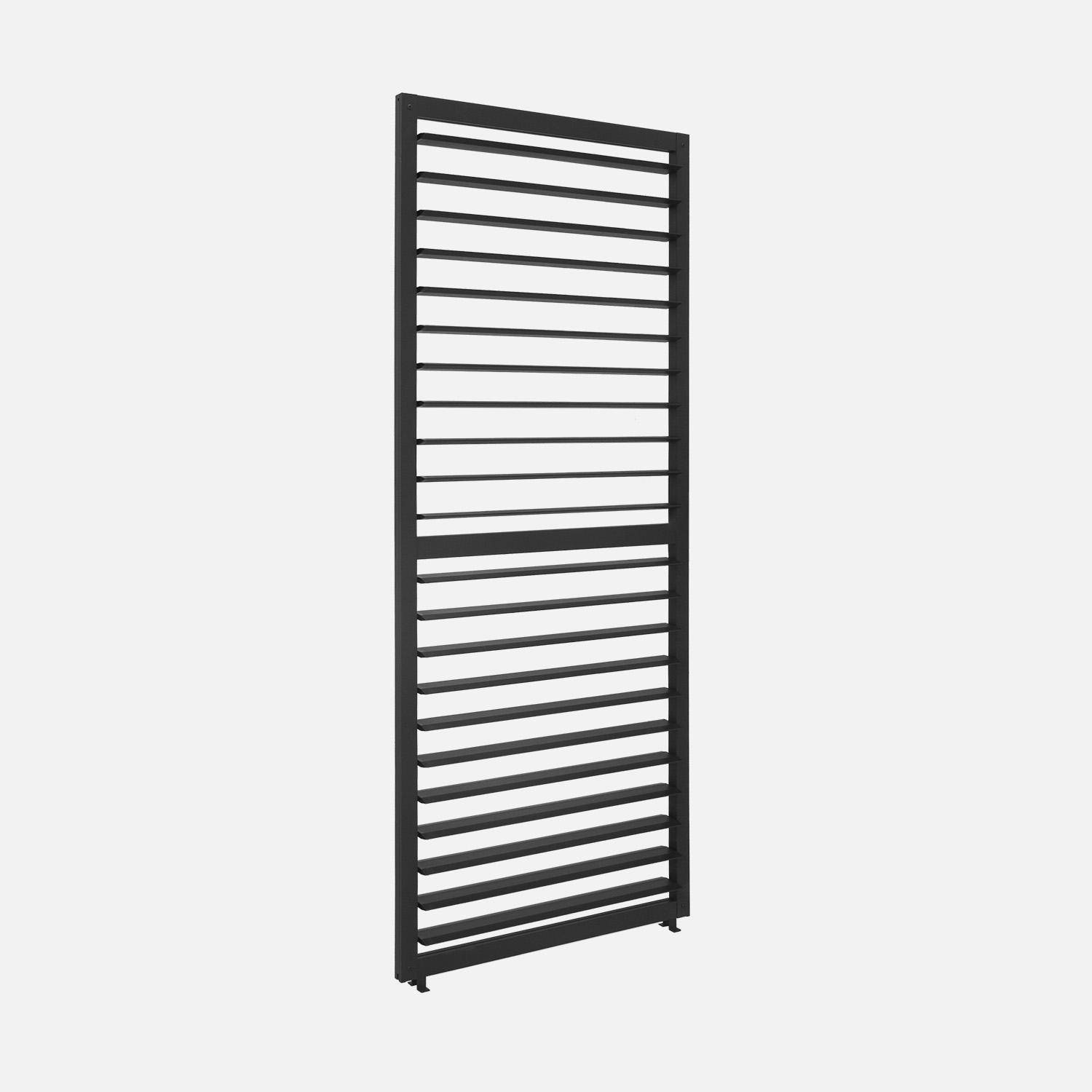 Lamellenjaloezie 100cm voor aluminium pergola 3x3m V2 4x3m 6x3m Triomphe antraciet L 93 x D 1,5 x H 236,5 cm Photo5