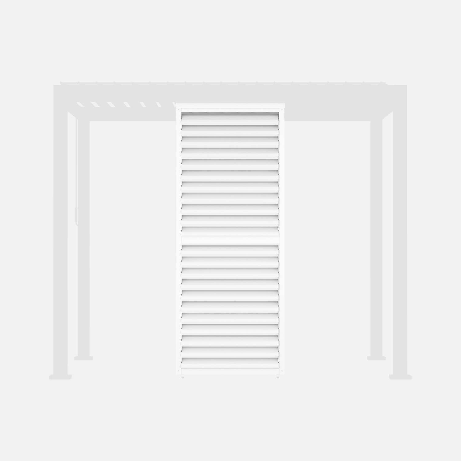 Persiana in alluminio da 1m per pergola bioclimatica Triomphe, Triomphe persiana 1m, Bianco, 93x11x238.65 cm,sweeek,Photo2