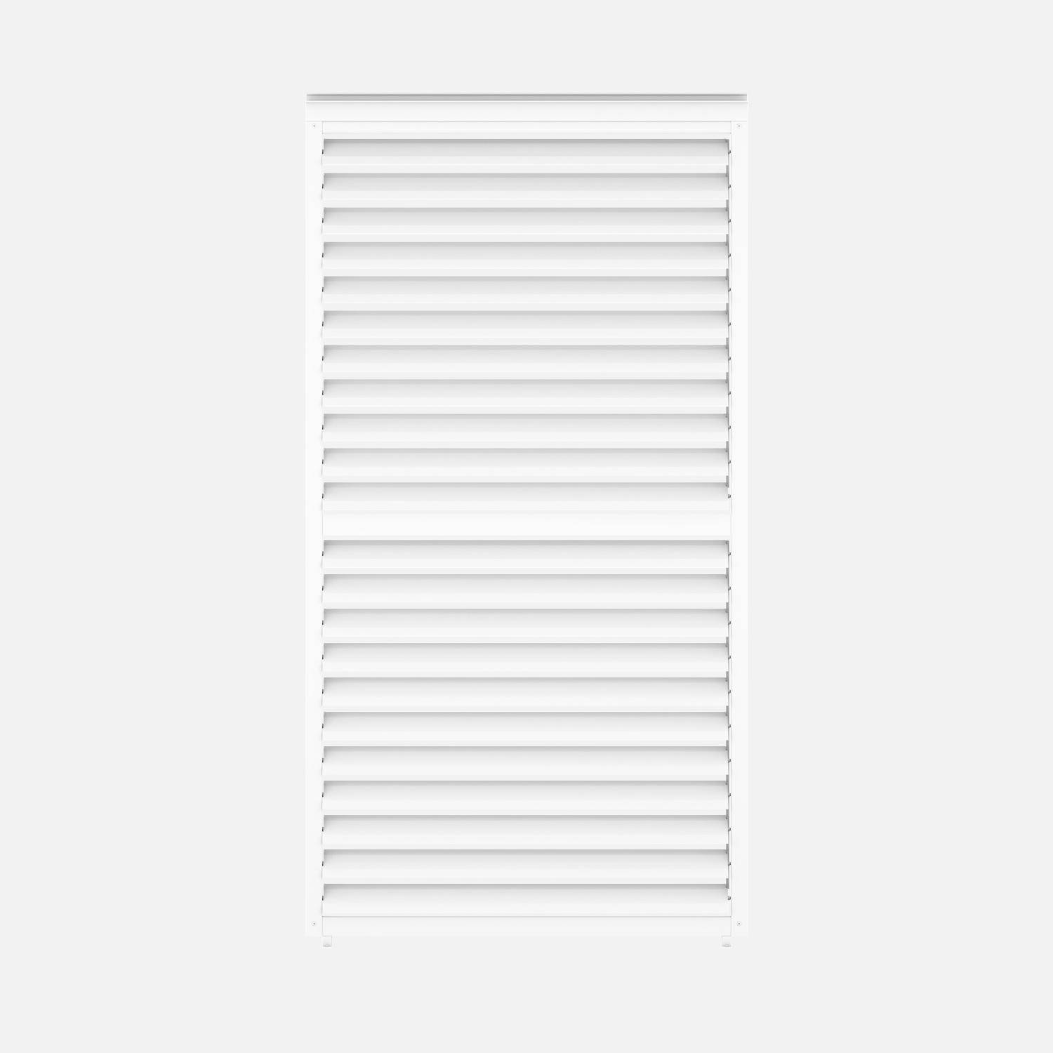 Persiana con lamas orientables de 130cm para pérgola bioclimática 3x4m Triomphe Blanco - 123.5x11x238.65 cm,sweeek,Photo2