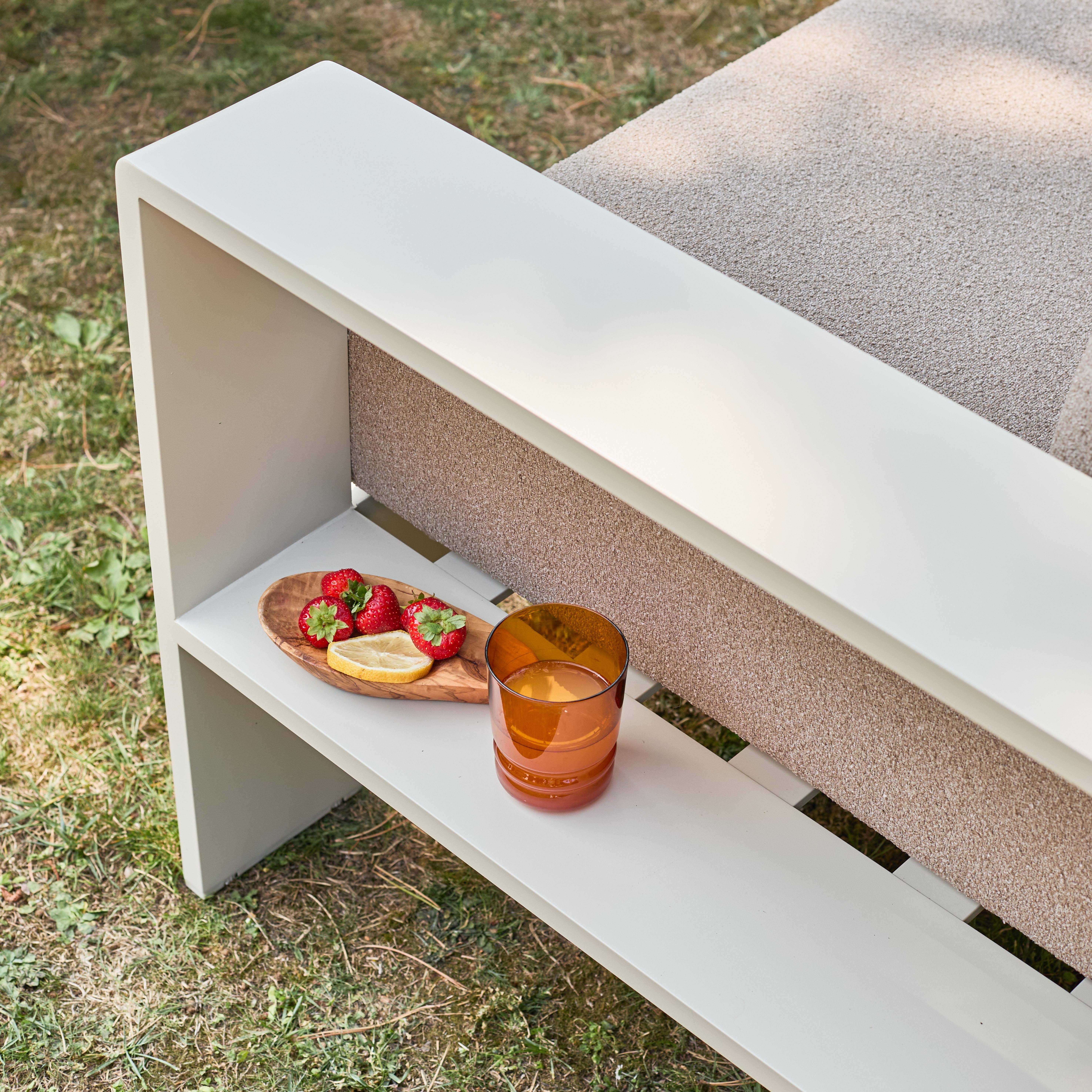 Aluminium-Gartenset 5 Plätze beige und braun - Alore,sweeek,Photo4