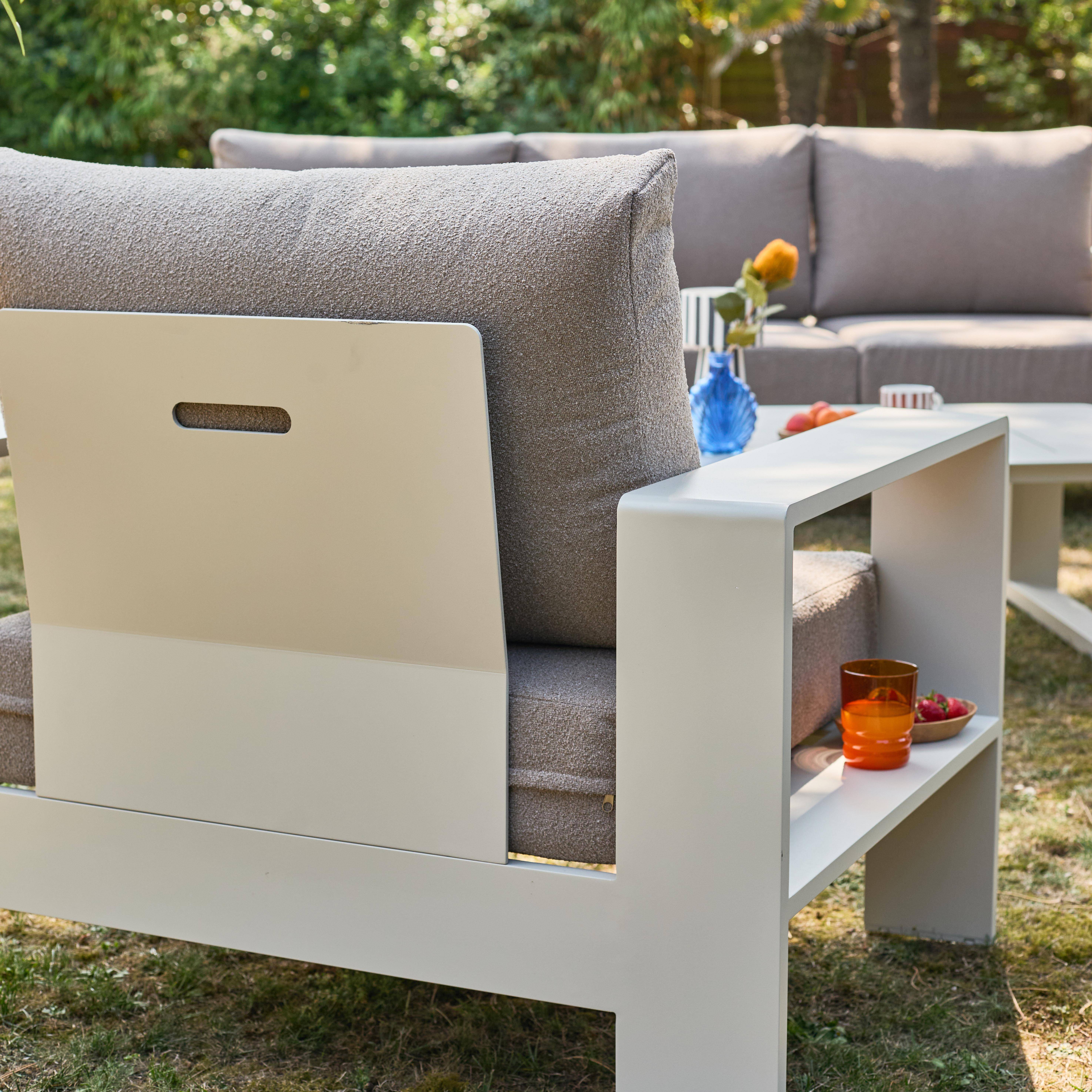 Conjunto de jardim em madeira de acácia e cordas para 4 lugares Beige - 122x81.7x66 cm,sweeek,Photo11