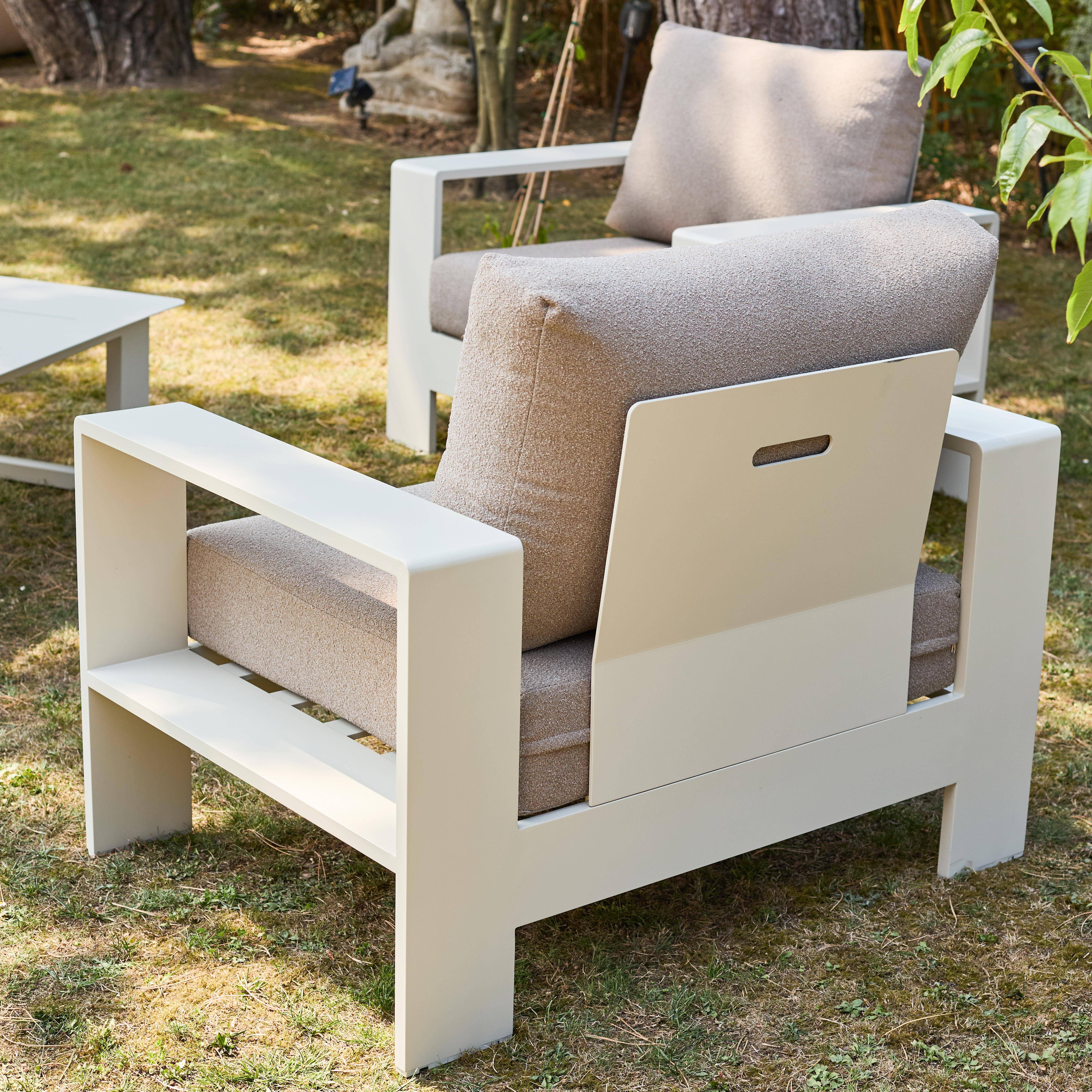 Conjunto de jardim em madeira de acácia e cordas para 4 lugares Beige - 122x81.7x66 cm Photo7