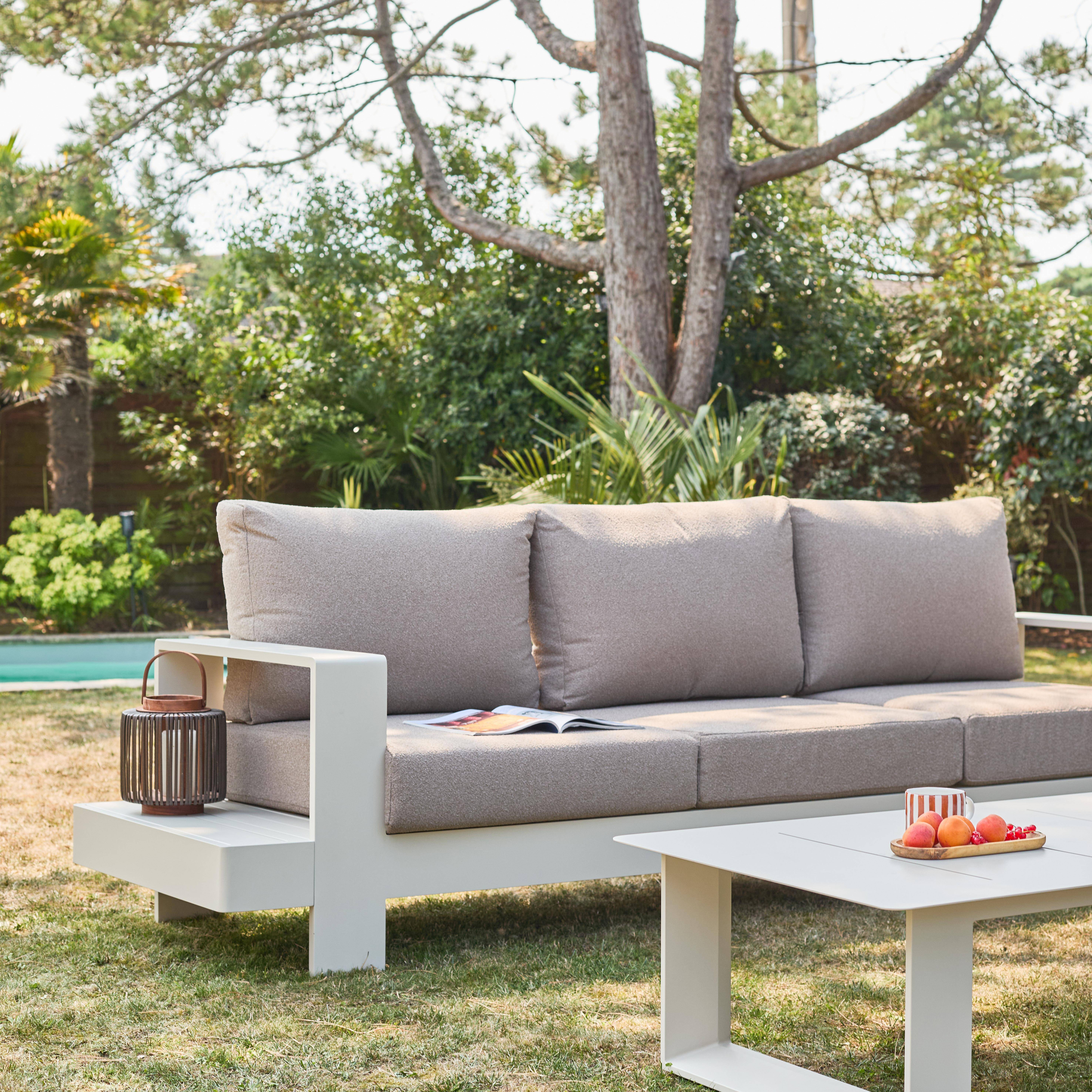 Conjunto de jardim em madeira de acácia e cordas para 4 lugares Beige - 122x81.7x66 cm Photo4