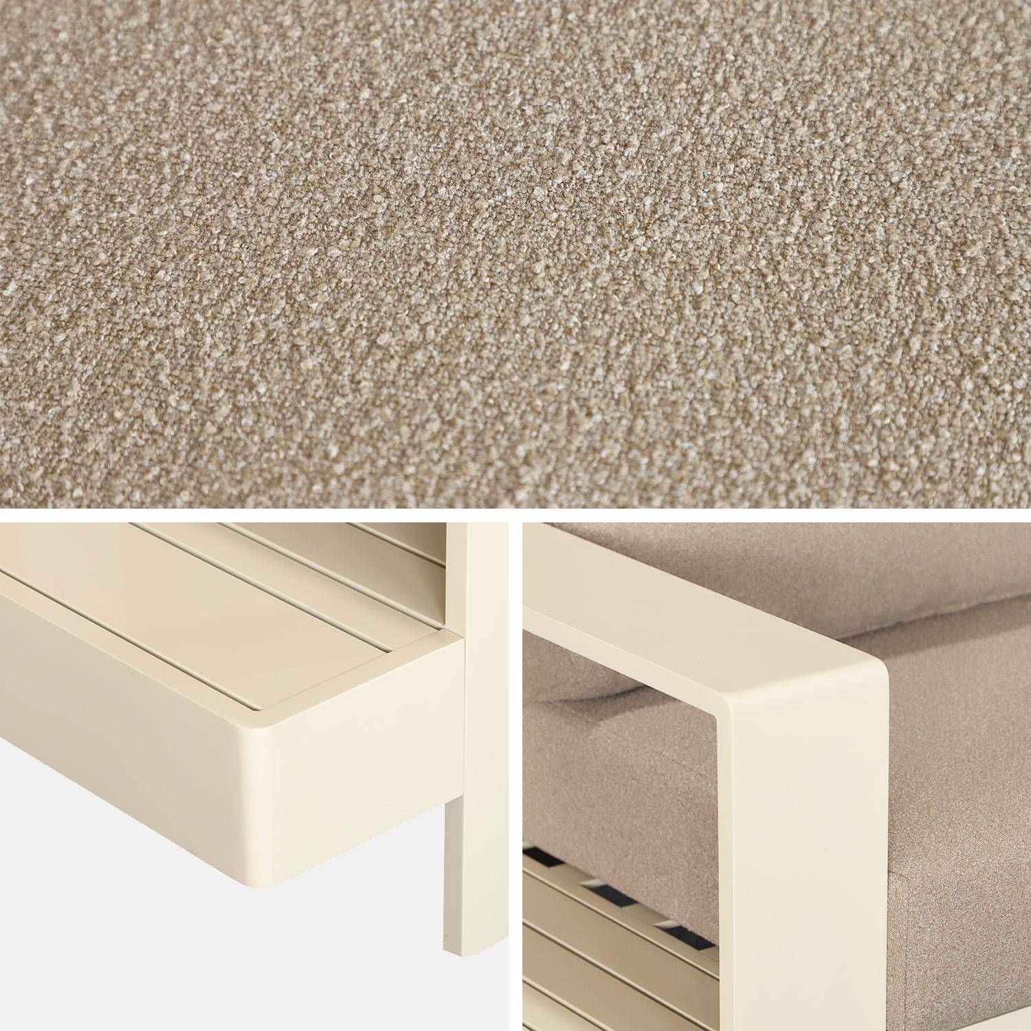 Conjunto de jardim em madeira de acácia e cordas para 4 lugares Beige - 122x81.7x66 cm Photo17