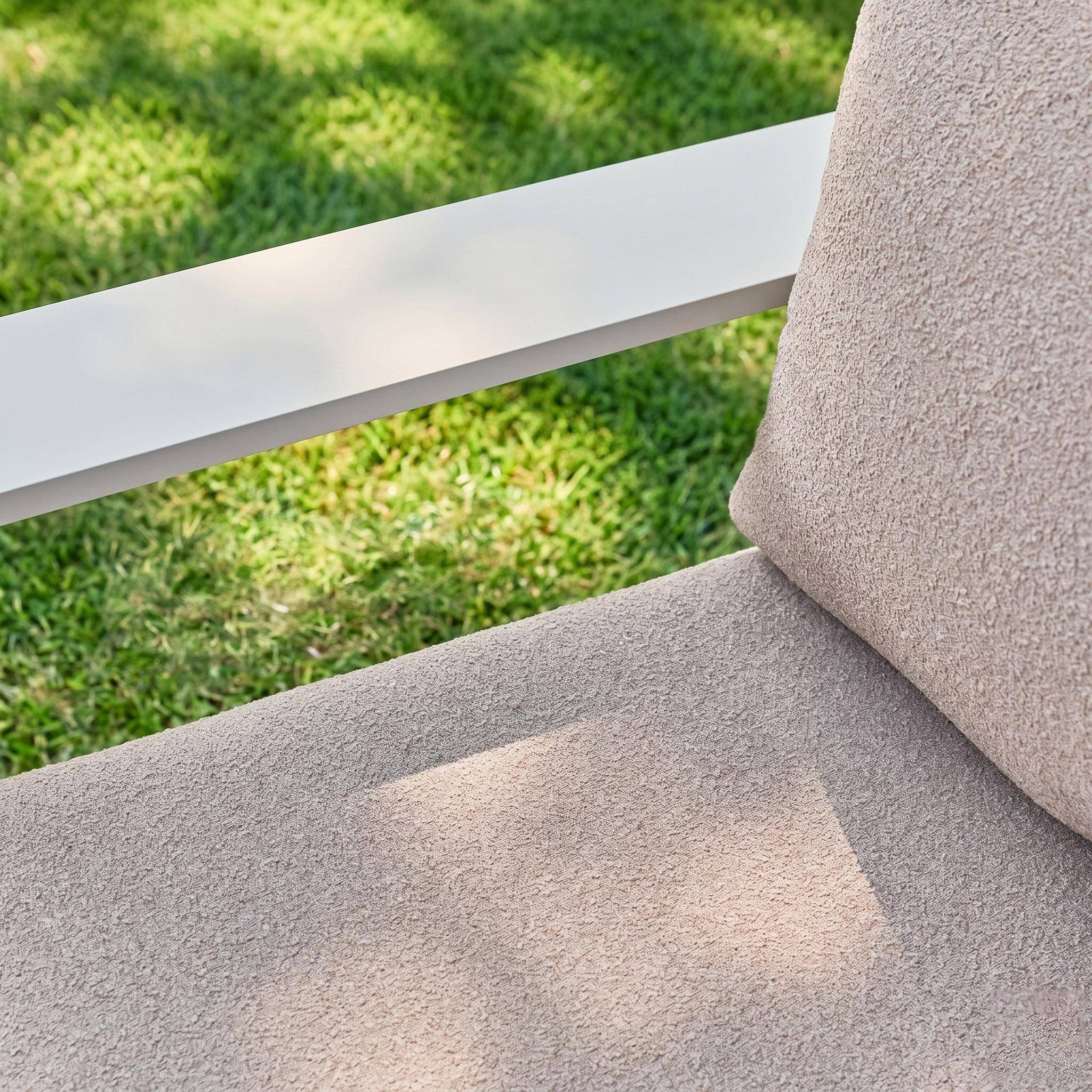 Conjunto de jardín de aluminio, 5 plazas Beige - 122x81.7x66 cm Photo5
