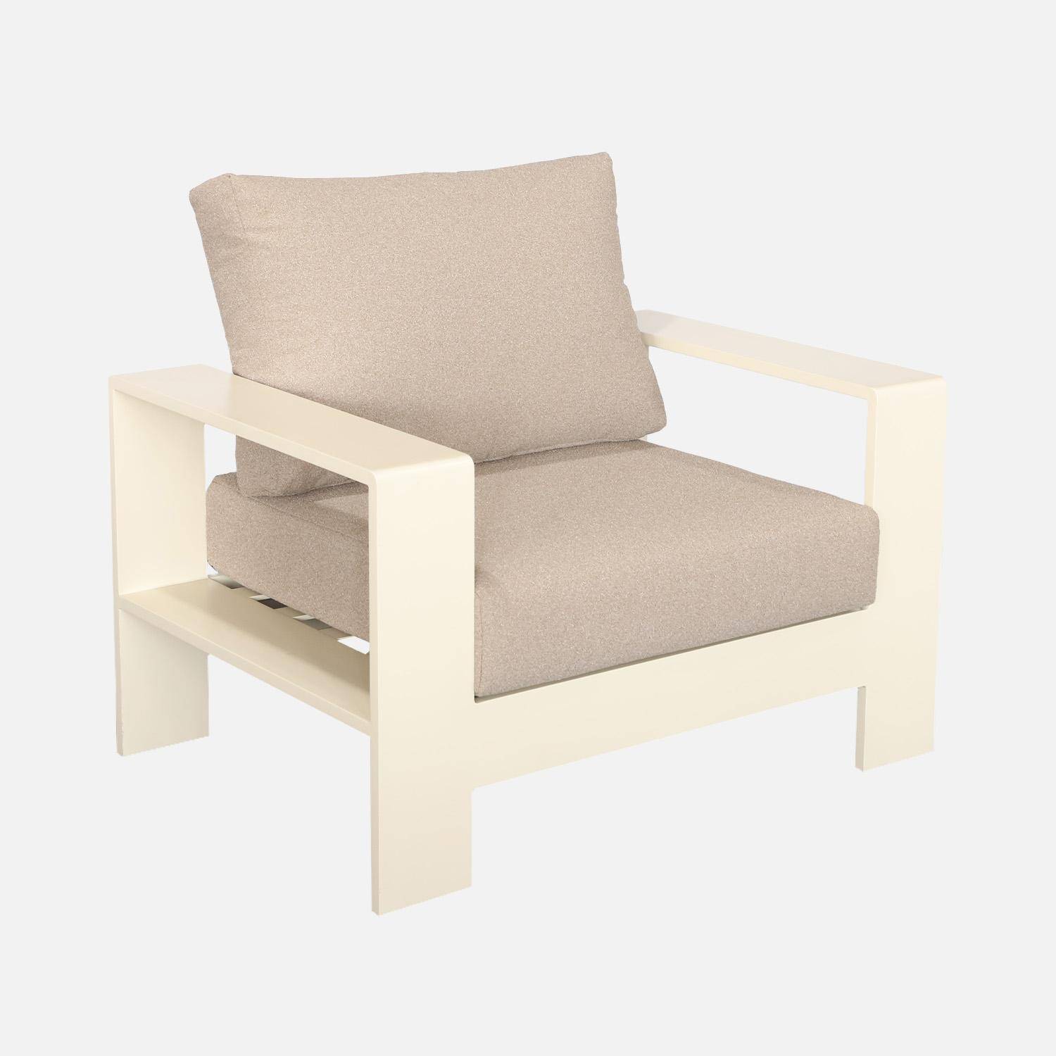 Conjunto de jardim em madeira de acácia e cordas para 4 lugares Beige - 122x81.7x66 cm Photo15