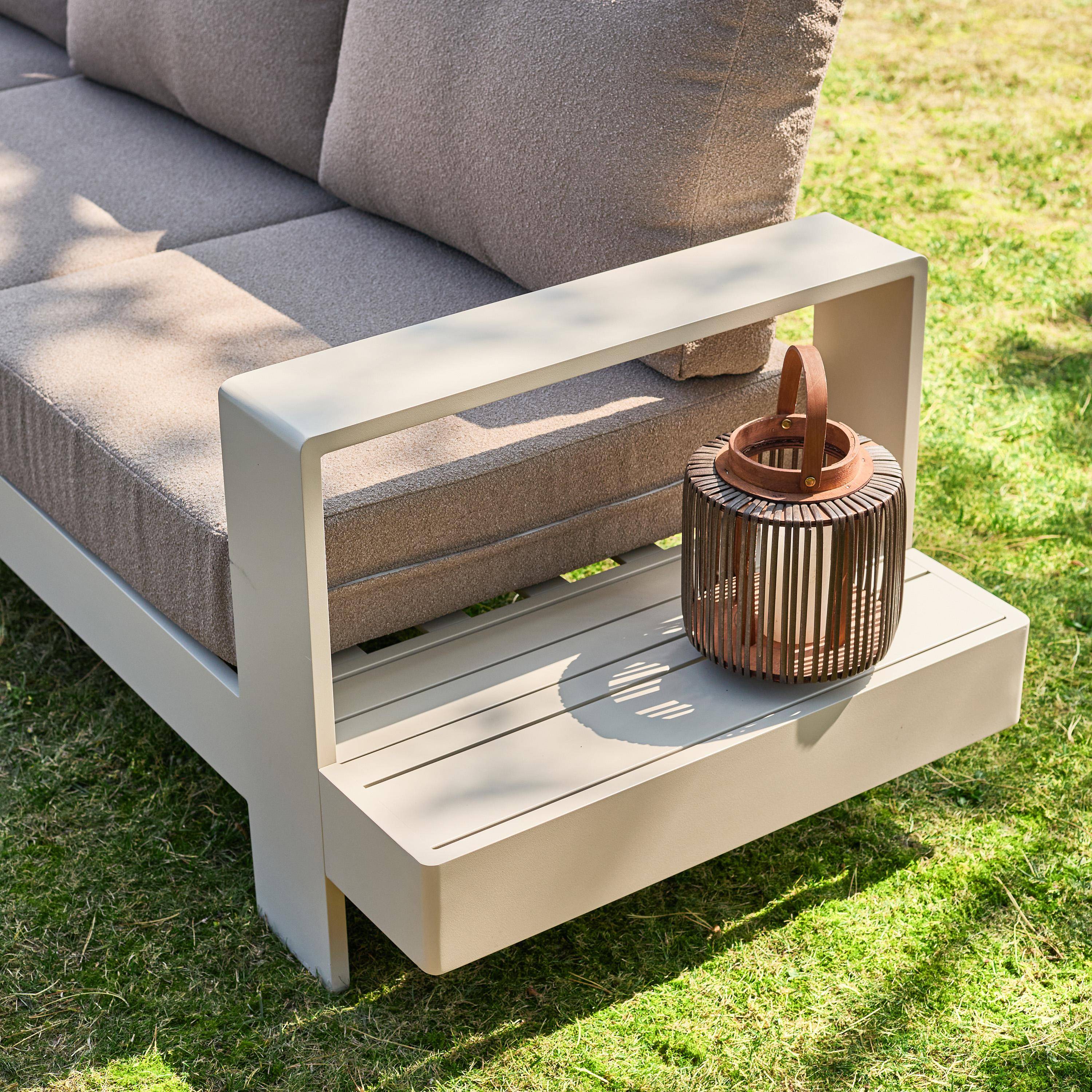 Loungeset voor 5 personen van aluminium beige en bruin - Alore,sweeek,Photo9