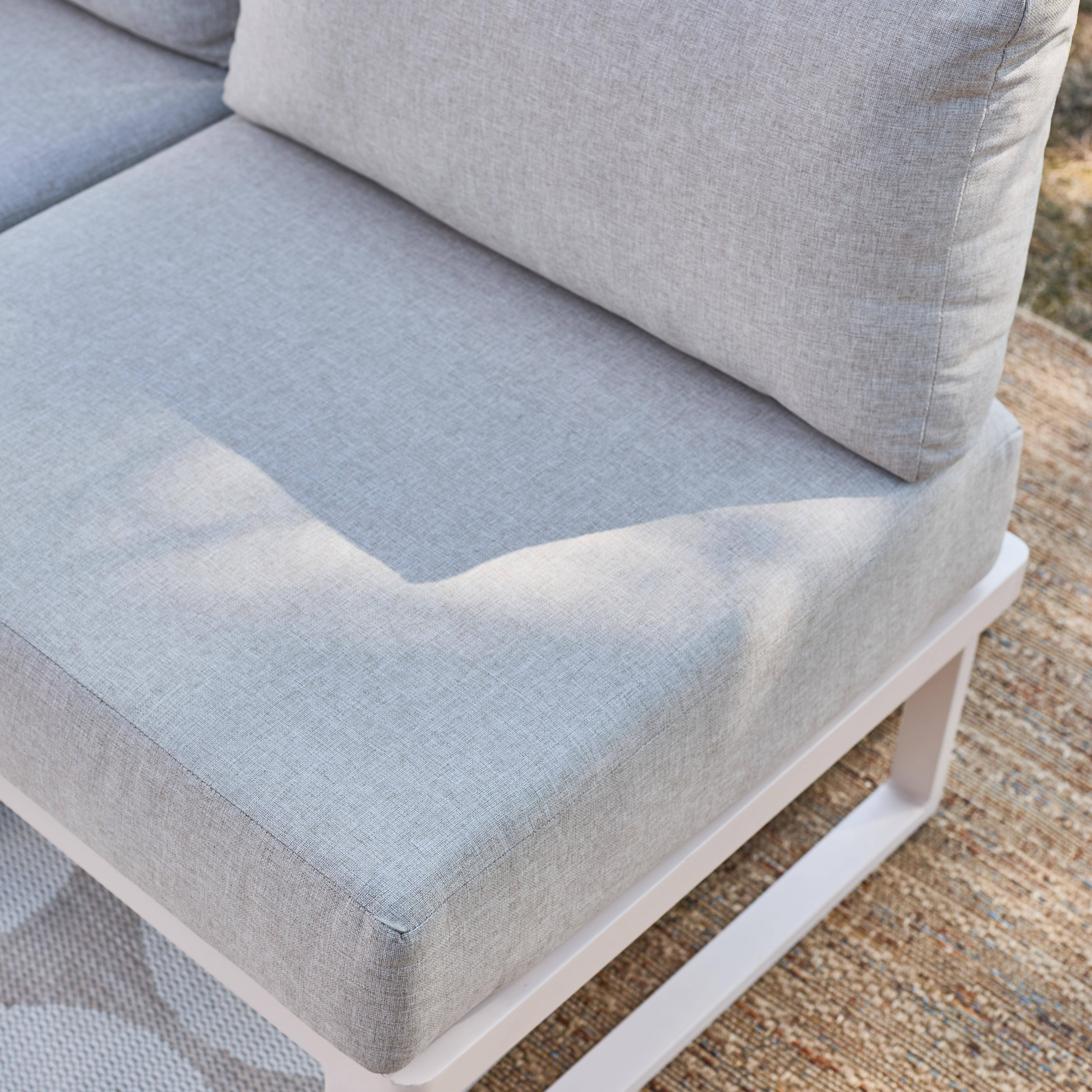 Salon de jardin modulable aluminium 4 places beige - Clea,sweeek,Photo5