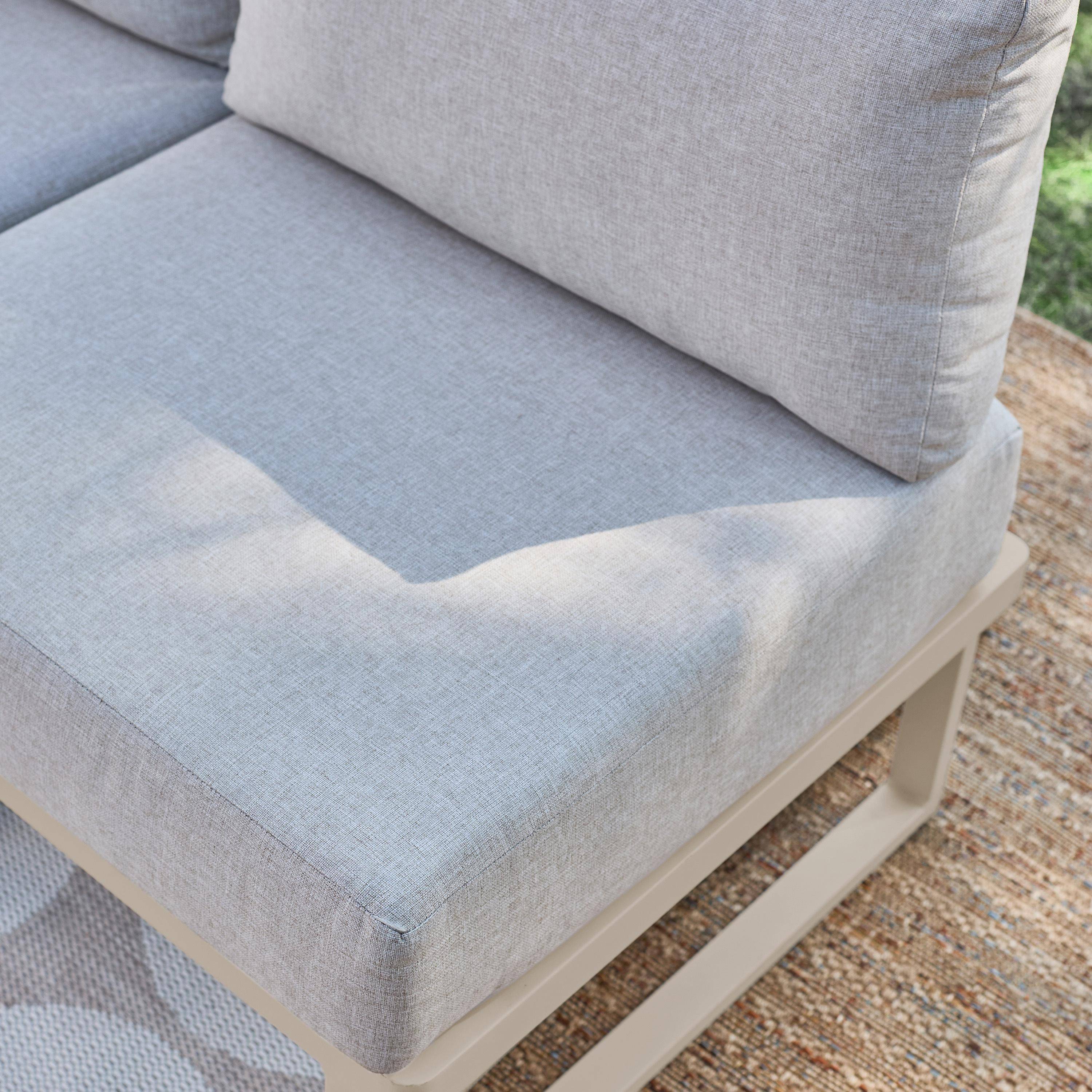 Conjunto de jardim modular em alumínio, 4 lugares Bege - 64.5x64.5x63 cm,sweeek,Photo6