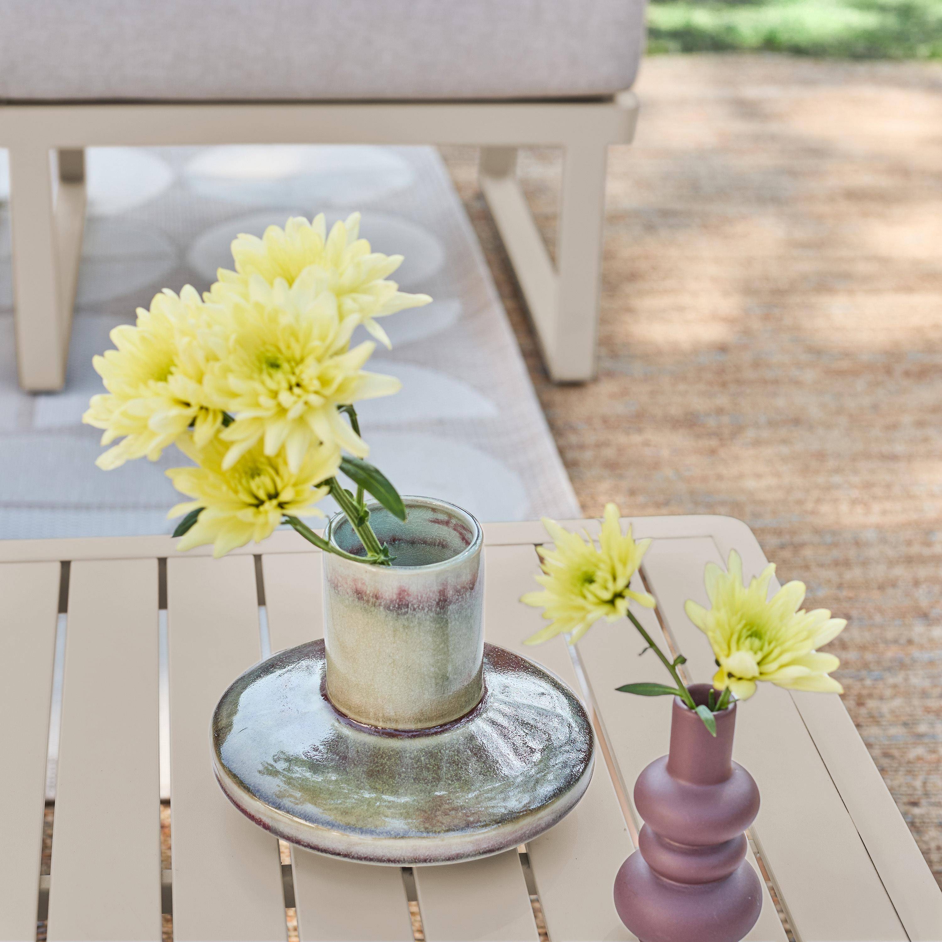 Conjunto de jardim modular em alumínio, 4 lugares Bege - 64.5x64.5x63 cm Photo5