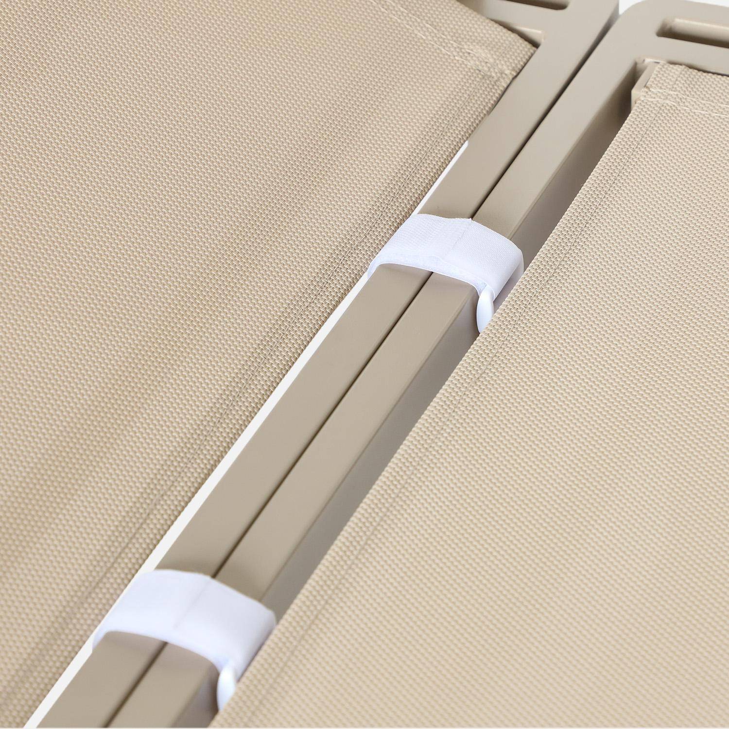 Salon de jardin modulable aluminium 4 places terracotta - Clea,sweeek,Photo9