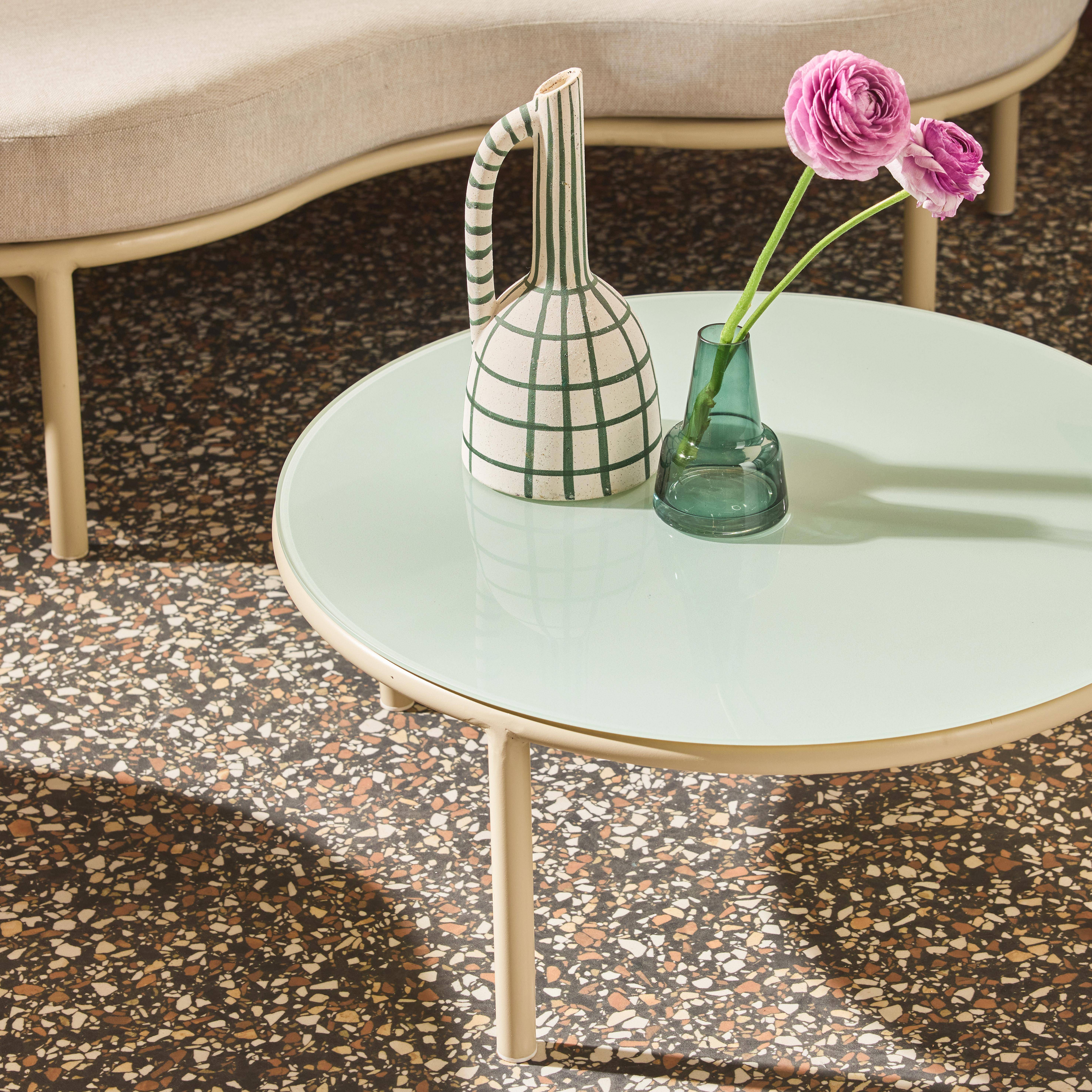 Tuinset voor 4 personen aluminium beige - Solena,sweeek,Photo4