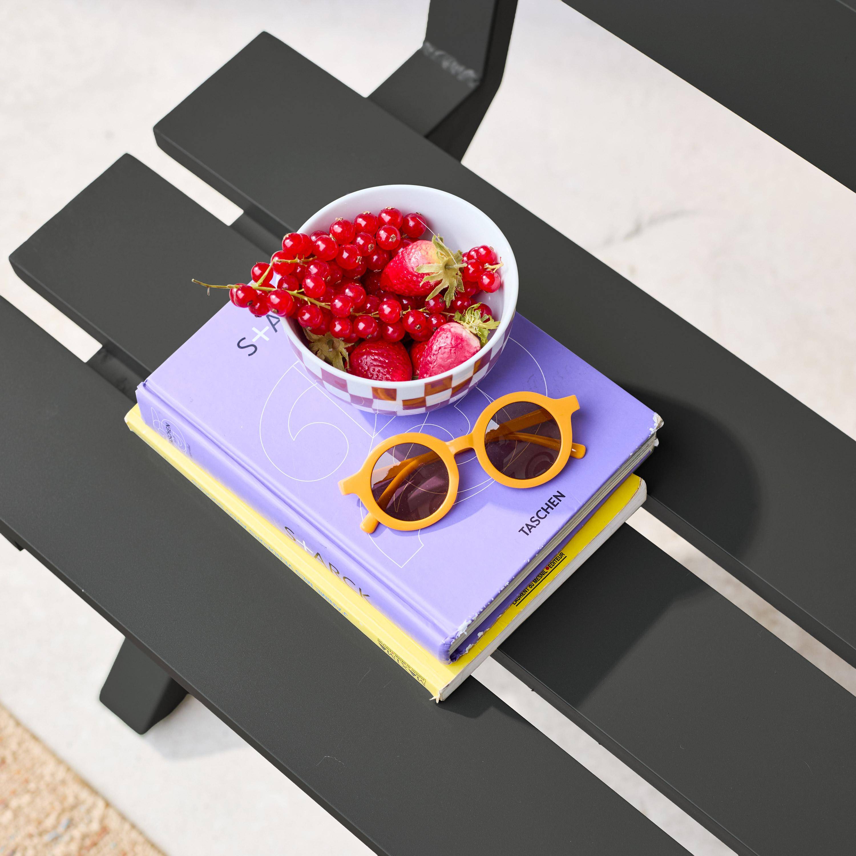 Aluminiowa ławka ogrodowa 2-osobowa antracyt - Terralu,sweeek,Photo5