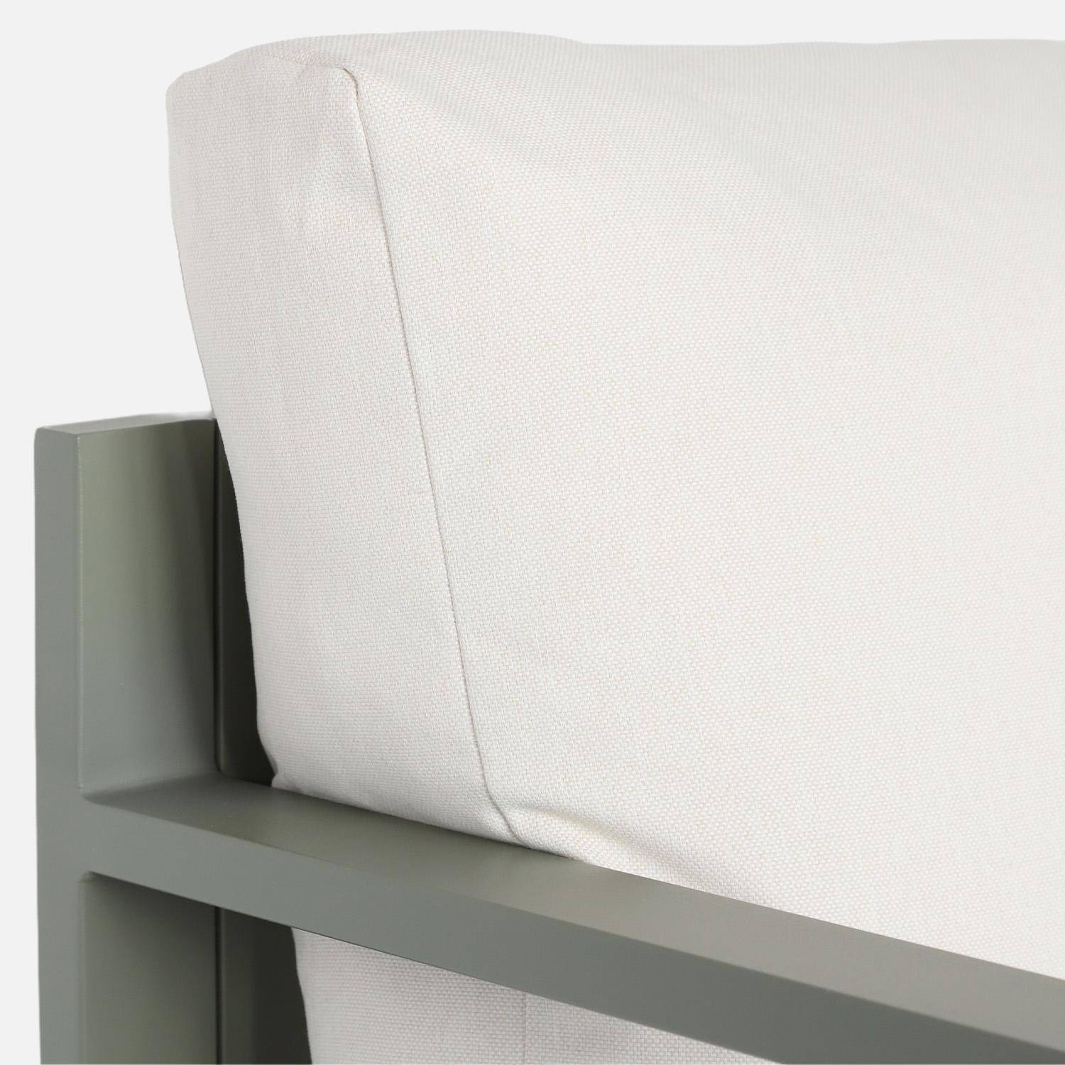 Salon, table de jardin aluminium 9 places kaki et beige - Convivio,sweeek,Photo3