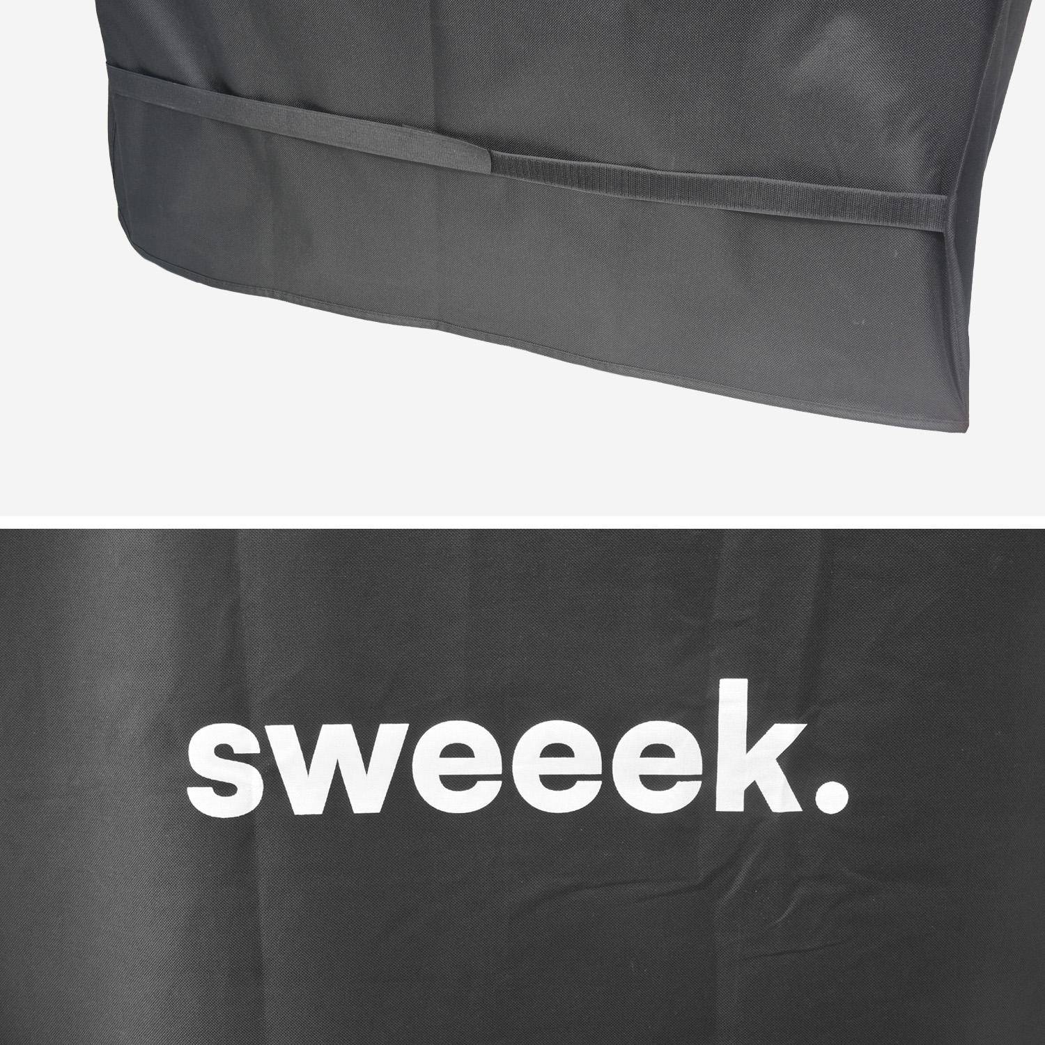 Housse universelle de protection noire pour barbecue L 80 x D 78 x H 100 cm - Taille S,sweeek,Photo4