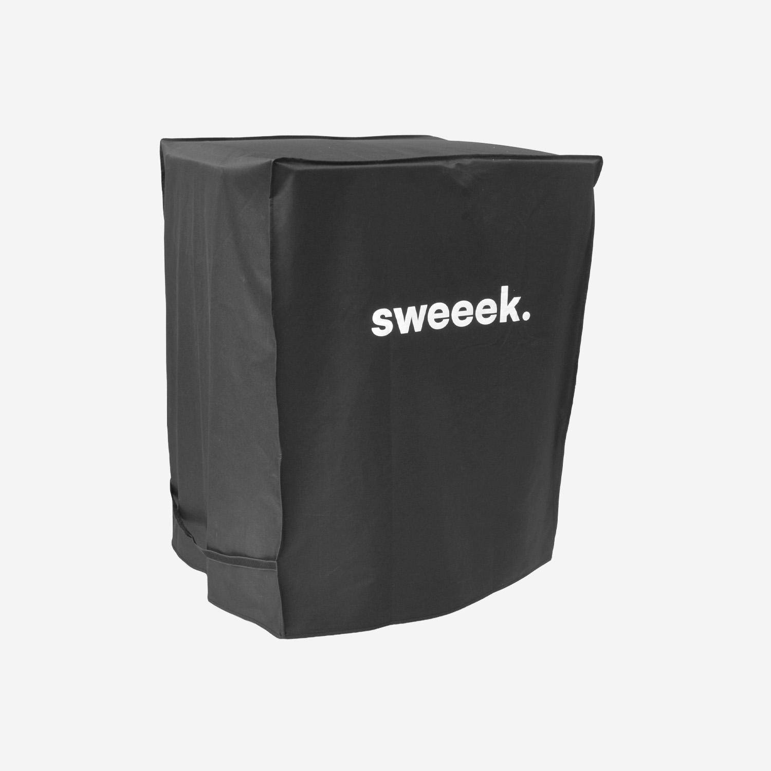 Housse universelle de protection noire pour barbecue L 80 x D 78 x H 100 cm - Taille S,sweeek,Photo2