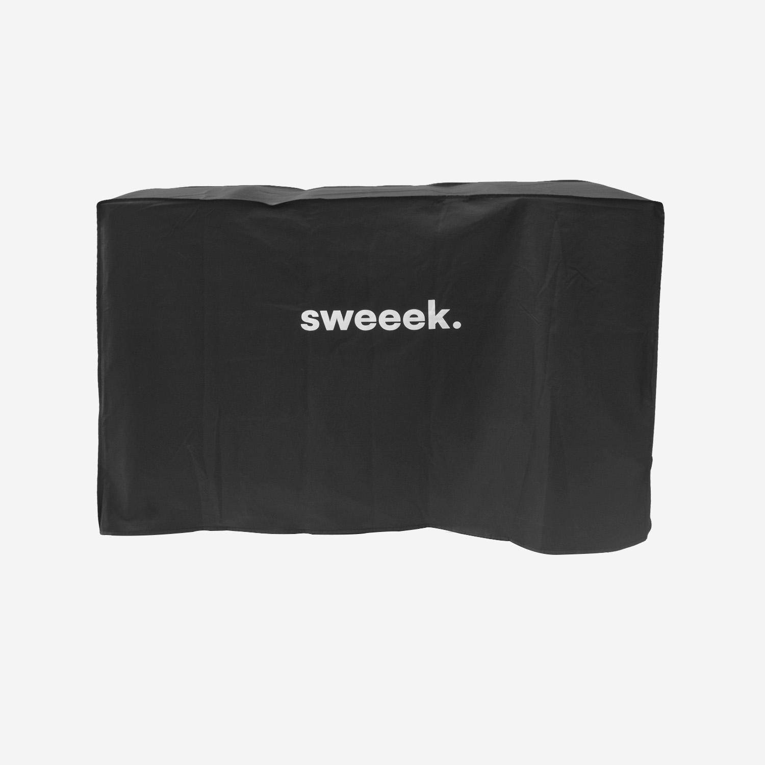 Copertura protettiva per barbecue, Housse universelle barbecue Taille M, Nero, 140x61x990 cm Photo2