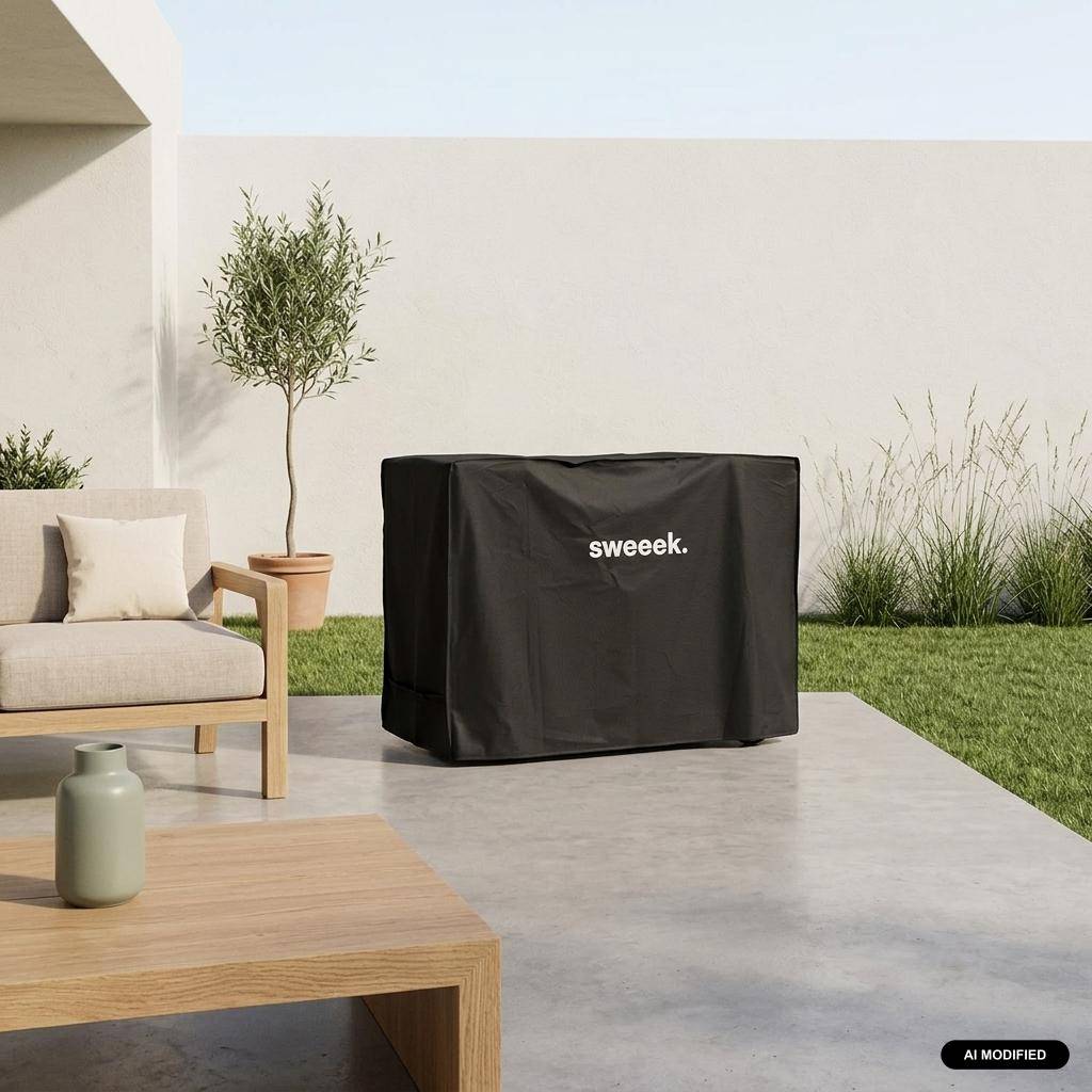 Housse universelle de protection noire pour barbecue L 140 x D 61 x H 90 cm - Taille M Photo1