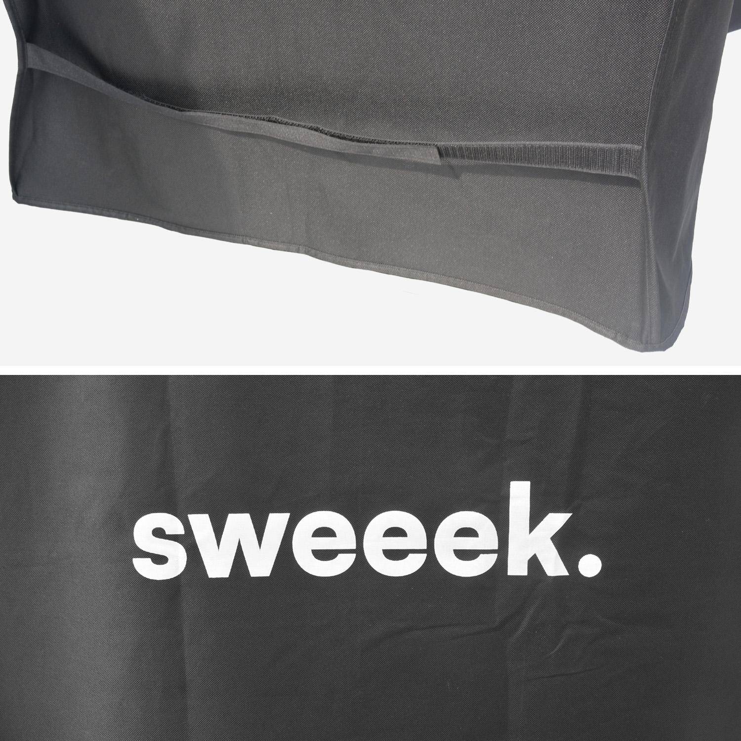 Copertura protettiva per barbecue, Housse universelle barbecue Taille M, Nero, 140x61x990 cm Photo3