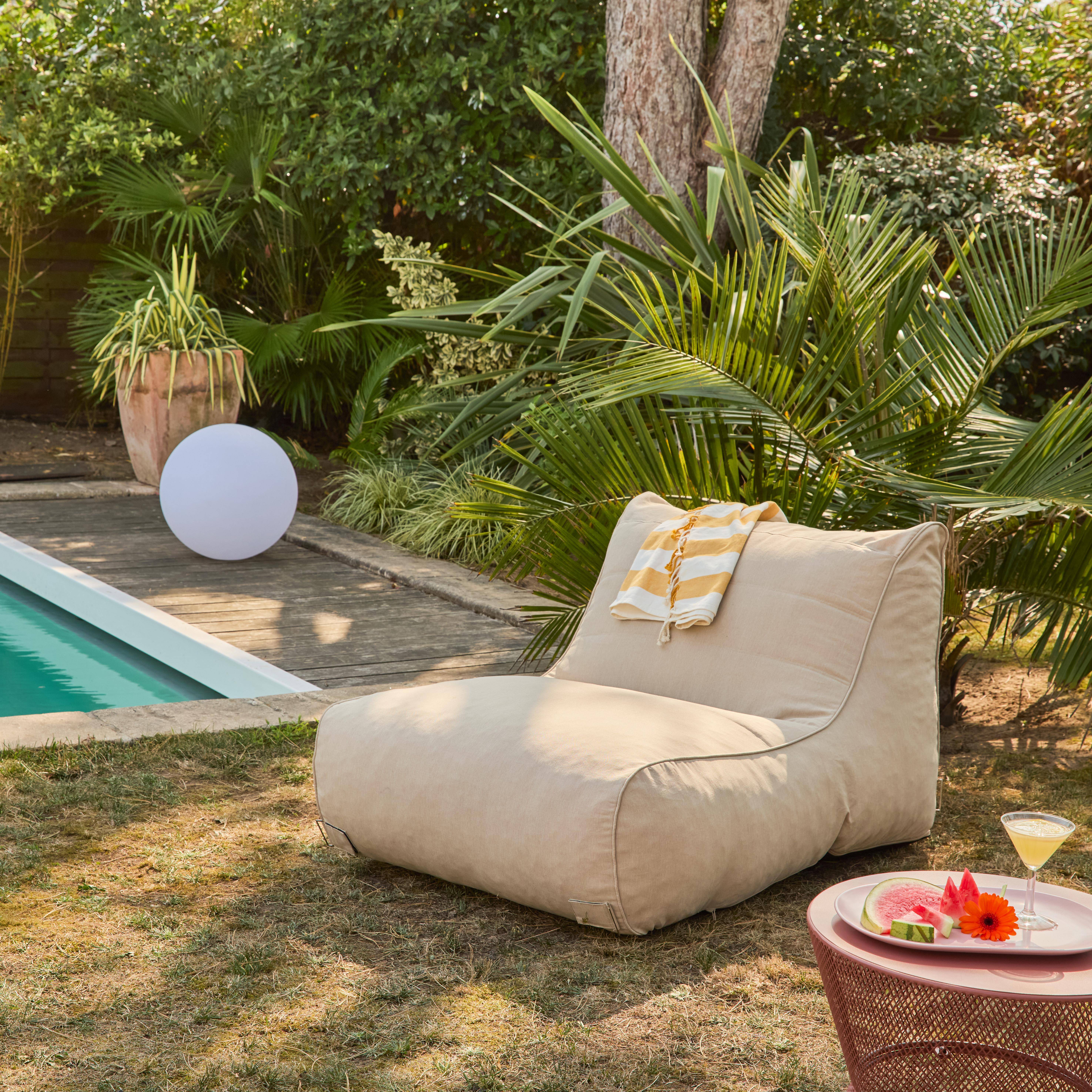 Outdoor-Sessel mit Olefin-Bezug beige - Pluma Photo1