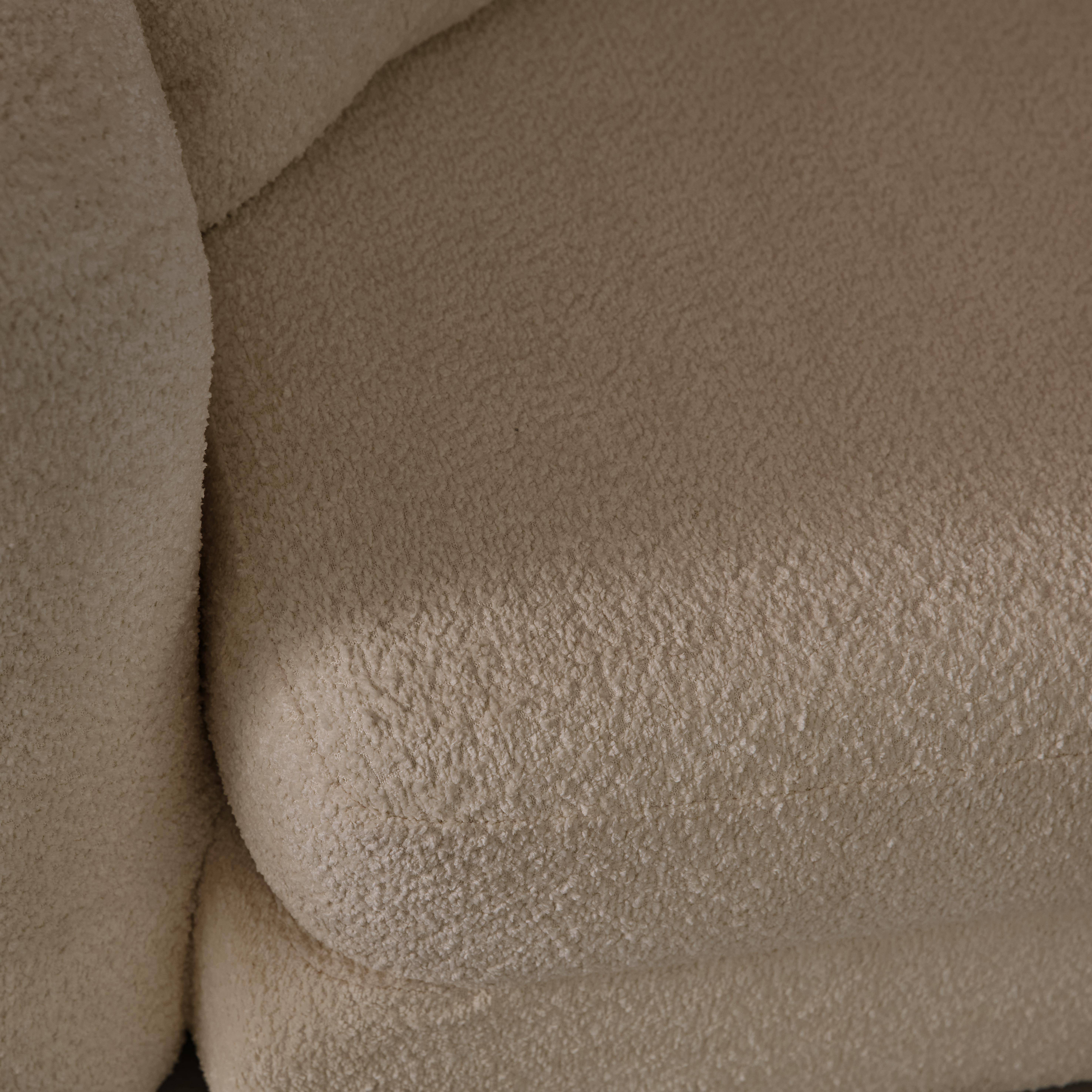 3-Sitzer-Schlafsofa mit strukturiertem Bouclé-Bezug, taupe,  L 243 x T 112 x H 66 cm - Sweeetch Photo4