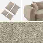 3-Sitzer-Schlafsofa mit strukturiertem Bouclé-Bezug, taupe,  L 243 x T 112 x H 66 cm - Sweeetch Photo5 3-Sitzer-Schlafsofa mit strukturiertem Bouclé-Bezug, taupe,  L 243 x T 112 x H 66 cm - Sweeetch Photo5