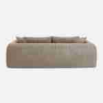 3-Sitzer-Schlafsofa mit strukturiertem Bouclé-Bezug, taupe,  L 243 x T 112 x H 66 cm - Sweeetch Photo3 3-Sitzer-Schlafsofa mit strukturiertem Bouclé-Bezug, taupe,  L 243 x T 112 x H 66 cm - Sweeetch Photo3
