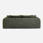 3-Sitzer-Schlafsofa mit strukturiertem Bouclé-Bezug, khaki,  L 243 x T 112 x H 66 cm - Sweeetch Photo3 3-Sitzer-Schlafsofa mit strukturiertem Bouclé-Bezug, khaki,  L 243 x T 112 x H 66 cm - Sweeetch Photo3