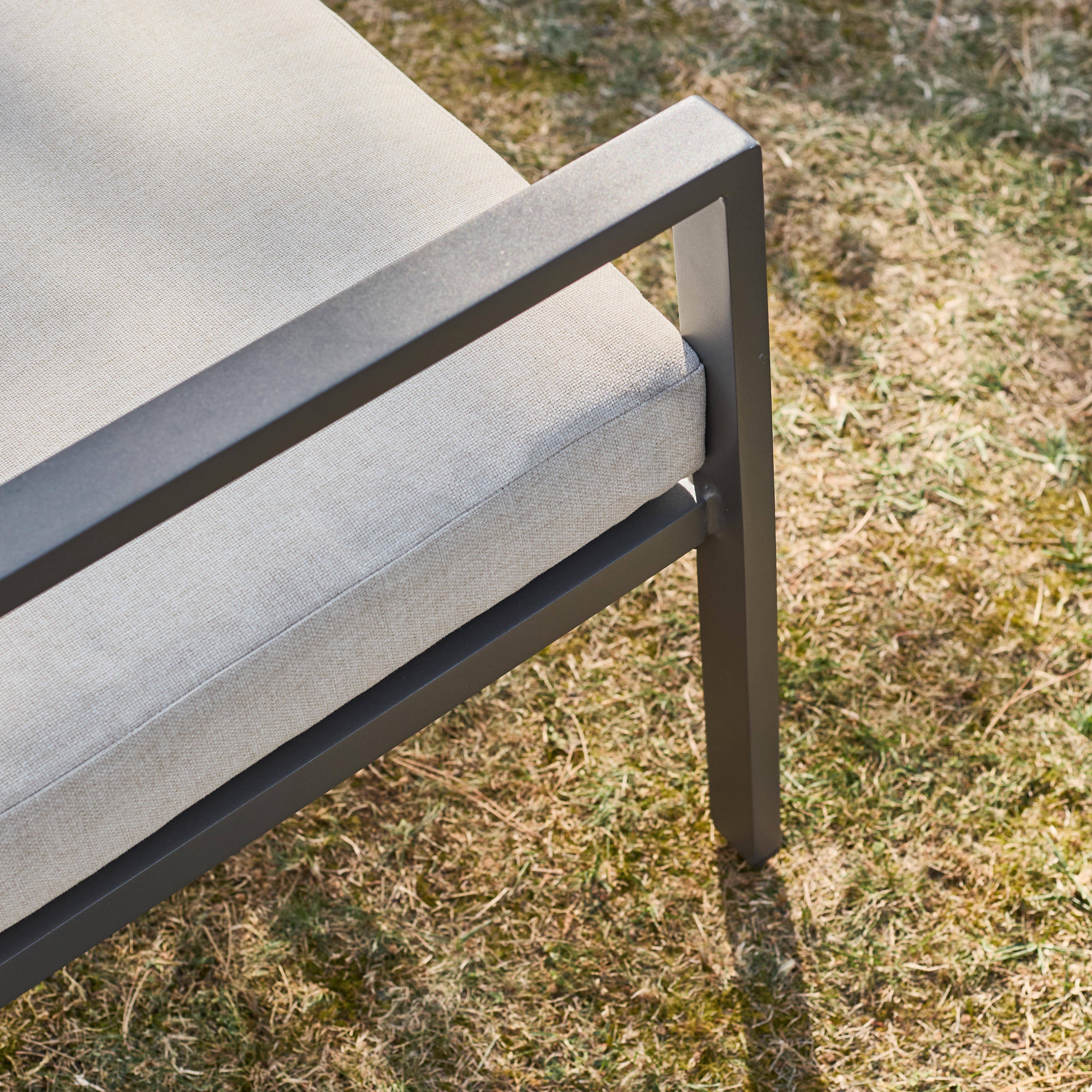 Salon de jardin aluminium 4 places anthracite - Onara,sweeek,Photo2