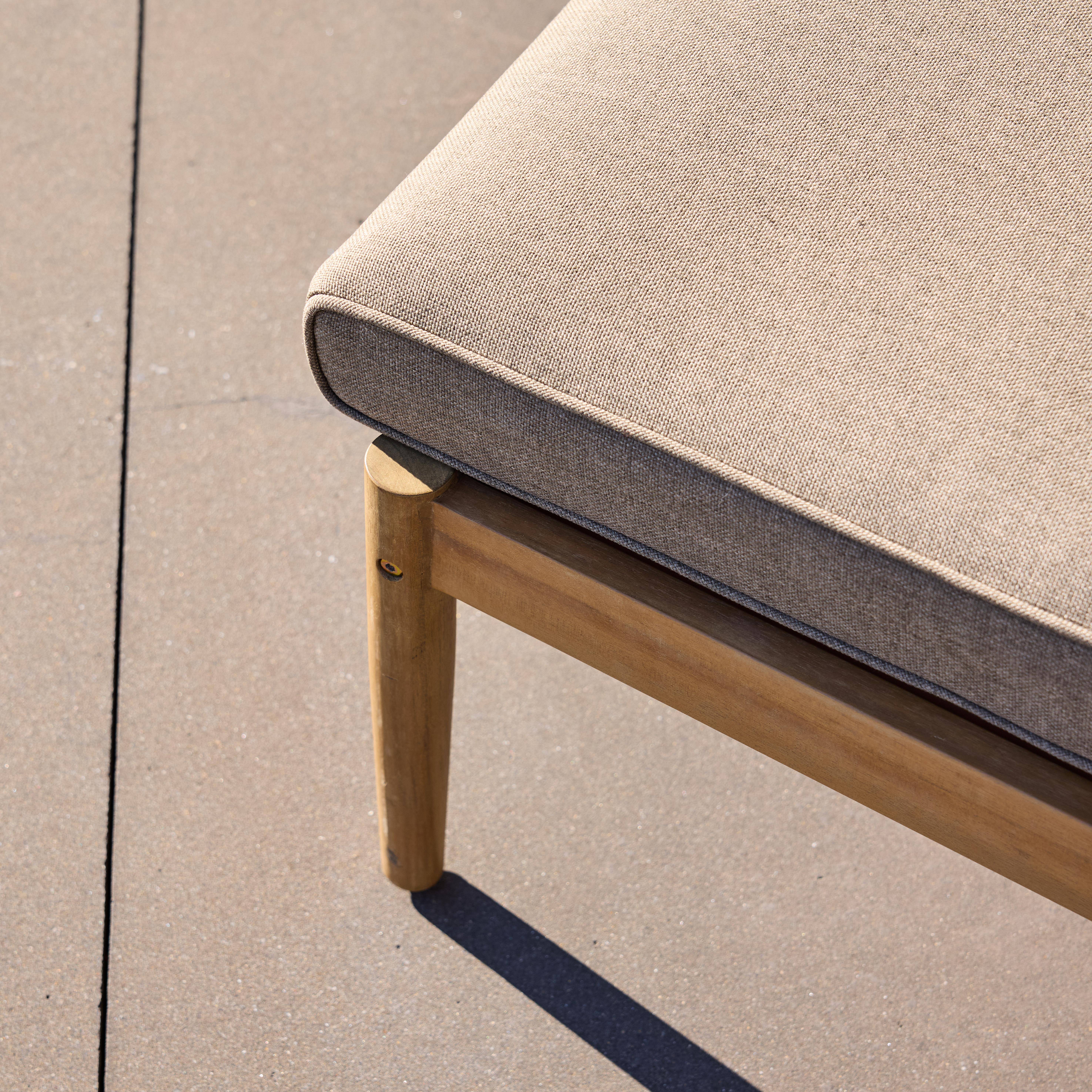 Lot de deux bains de soleil bois d'acacia et cordage marron - Cordelia,sweeek,Photo3