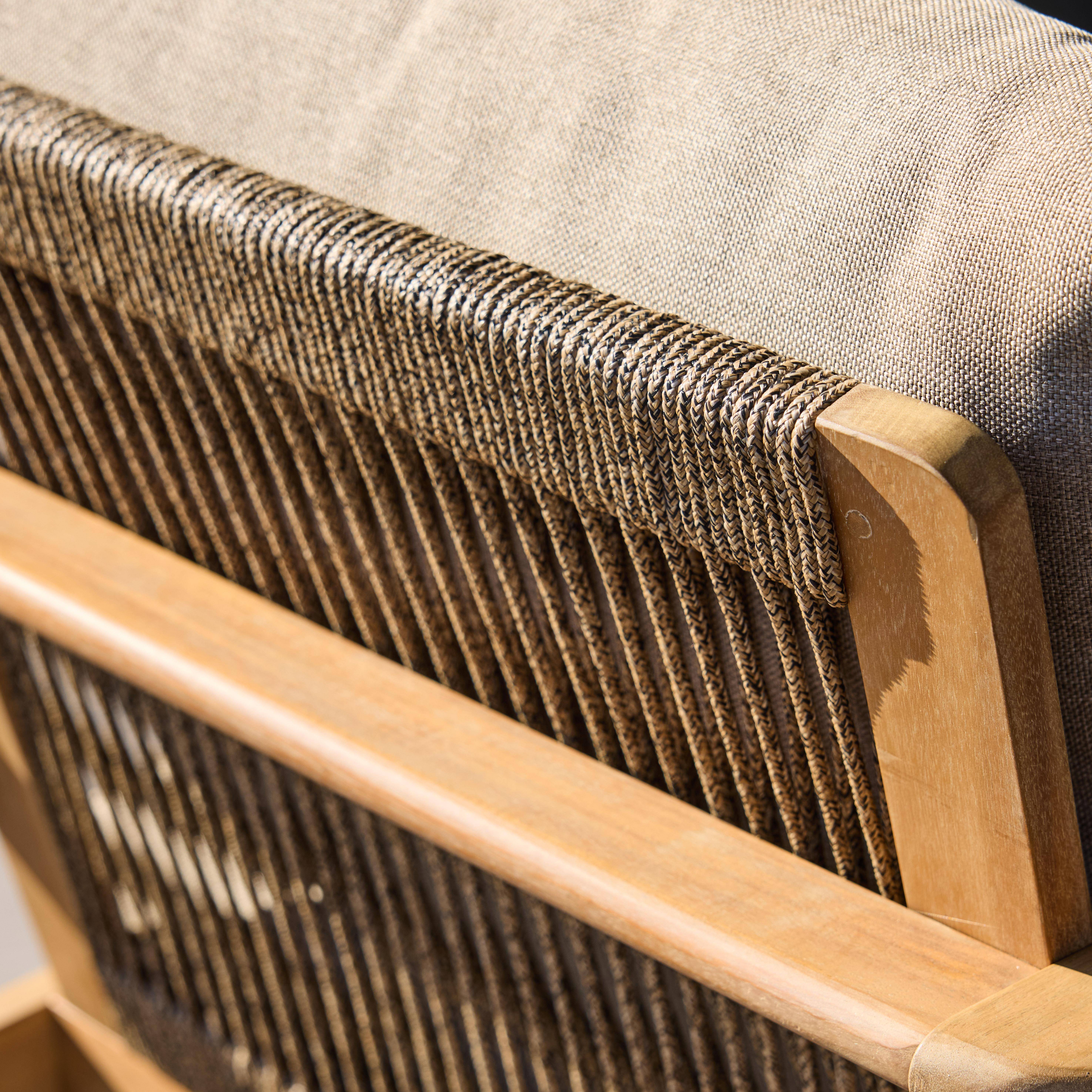 Lot de deux bains de soleil bois d'acacia et cordage marron - Cordelia,sweeek,Photo6