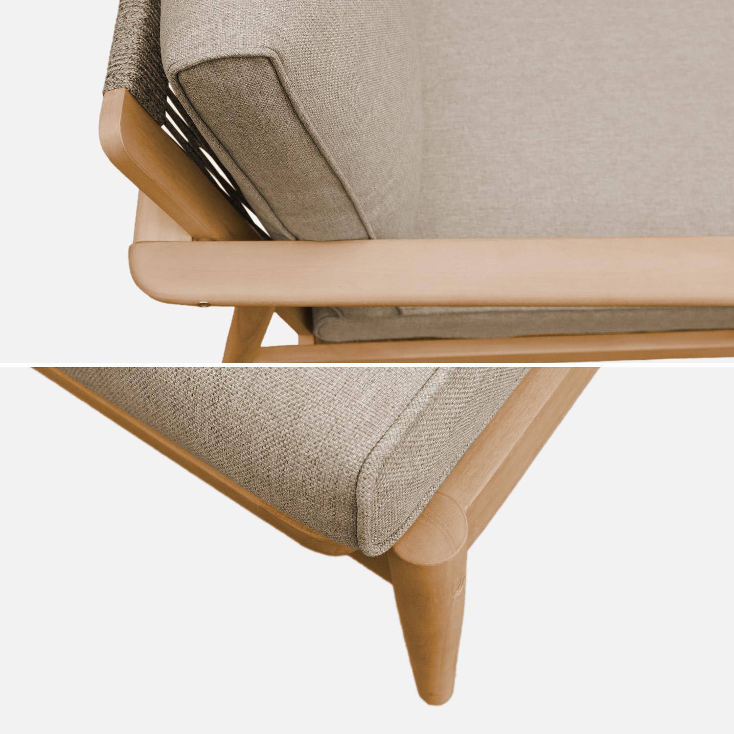 Zestaw dwóch leżaków z drewna akacjowego i brązowego sznurka - Cordelia,sweeek,Photo5