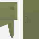 Schrank aus Stahl für das Schlafzimmer, khaki, 4 Ablagefächer, L 38 x P 38 x H 180 cm - Soho Photo5 Schrank aus Stahl für das Schlafzimmer, khaki, 4 Ablagefächer, L 38 x P 38 x H 180 cm - Soho Photo5