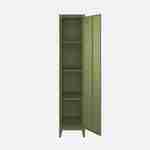 Schrank aus Stahl für das Schlafzimmer, khaki, 4 Ablagefächer, L 38 x P 38 x H 180 cm - Soho Photo4 Schrank aus Stahl für das Schlafzimmer, khaki, 4 Ablagefächer, L 38 x P 38 x H 180 cm - Soho Photo4