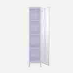 Schrank aus Stahl für das Schlafzimmer, flieder, 4 Ablagefächer, L 38 x P 38 x H 180 cm - Soho Photo4 Schrank aus Stahl für das Schlafzimmer, flieder, 4 Ablagefächer, L 38 x P 38 x H 180 cm - Soho Photo4