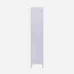 Schrank aus Stahl für das Schlafzimmer, flieder, 4 Ablagefächer, L 38 x P 38 x H 180 cm - Soho Photo3 Schrank aus Stahl für das Schlafzimmer, flieder, 4 Ablagefächer, L 38 x P 38 x H 180 cm - Soho Photo3